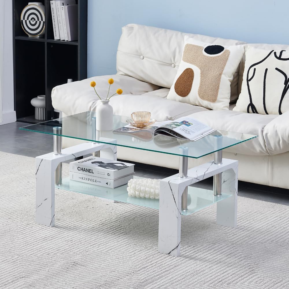 Living Room Rectangle Coffee Table Tea Table Suitable for Waiting Room Modern Side Coffee Table