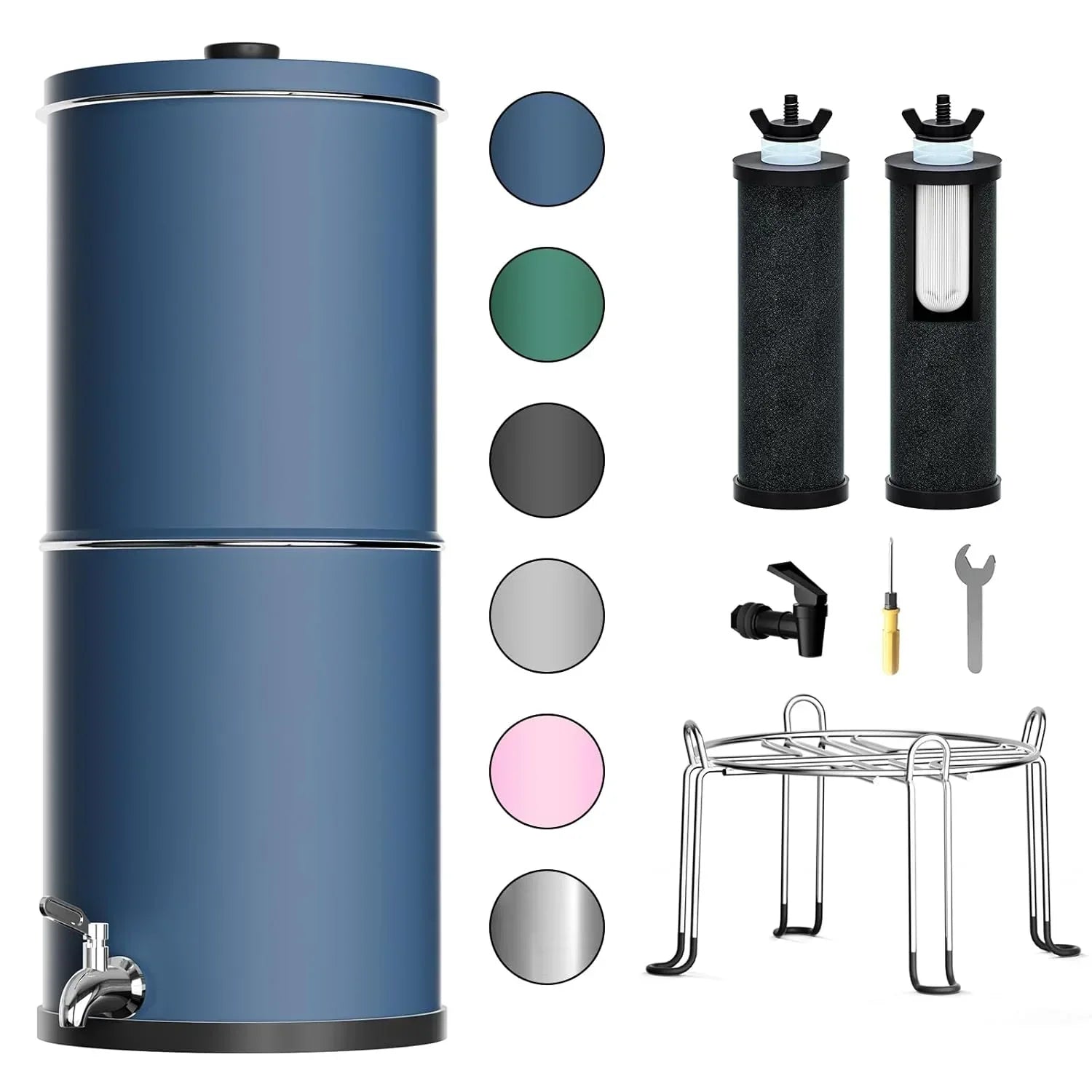 Purewell three-stage 0.01��m ultrafiltration gravity water filtration system 304