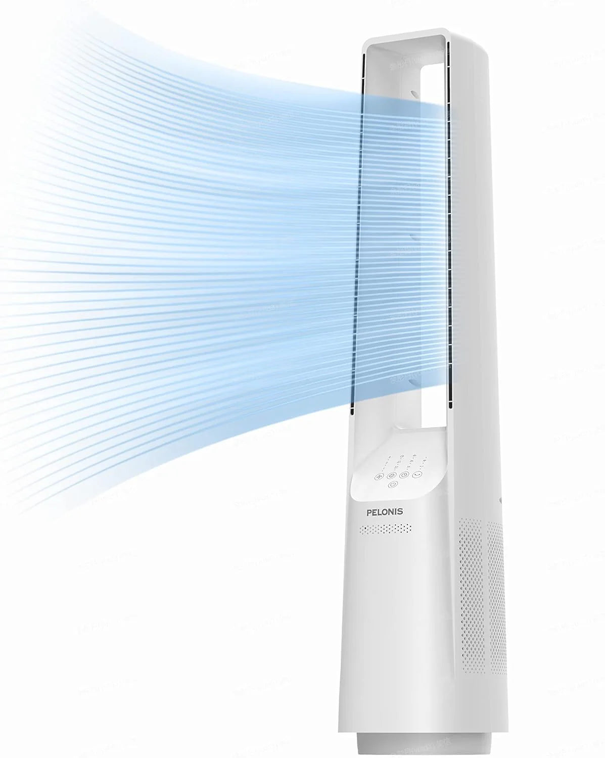 PELONIS 40 Smart Bladeless Fan for Bedrrom - Tower Fan, Alexa/Google/WiFi, DC Motor, 6 Speeds, 4 Modes, Remote, 7H Timer, 90�� Oscillation, Safe for Home and Office