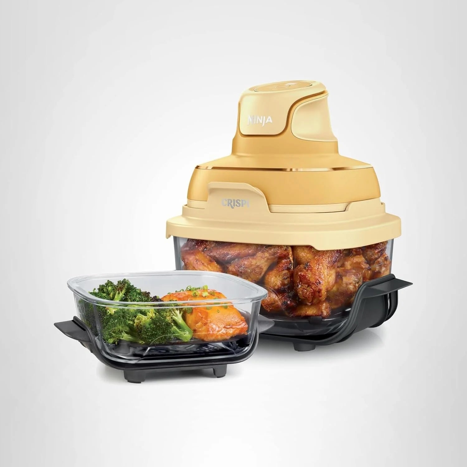 Ninja Crispi 4-in-1 Glass Air Fryer 450°F 4QT & 6-Cup Glass Containers with Lids