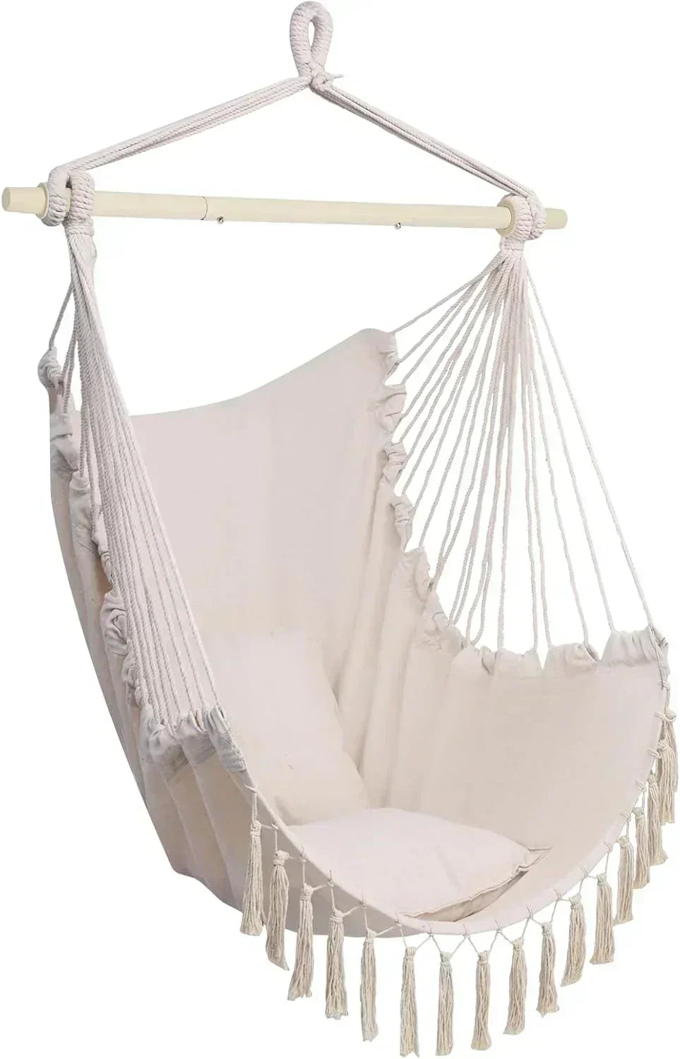 ONCLOUD Hammock Chair Hanging Rope Swing Load Capacity Macrame Hammock Swing Seat
