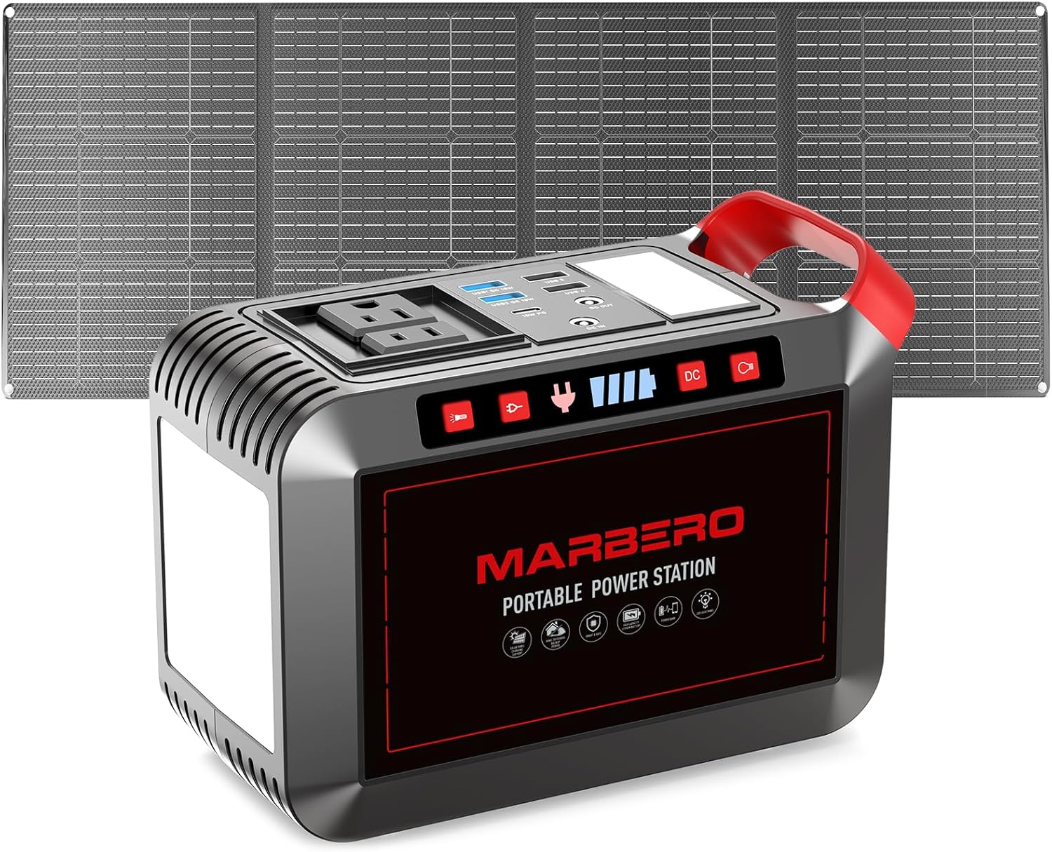 Portable Power Station 88Wh Camping Lithium Battery Solar Generator Fast Charging Power Bank