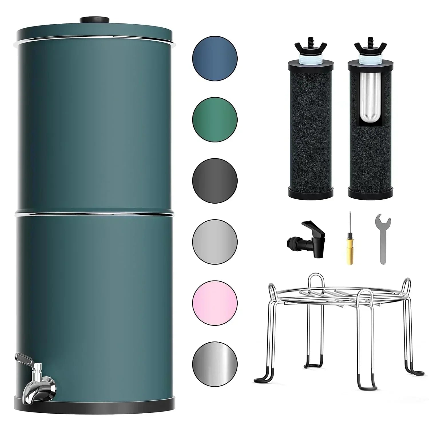 Purewell three-stage 0.01��m ultrafiltration gravity water filtration system 304