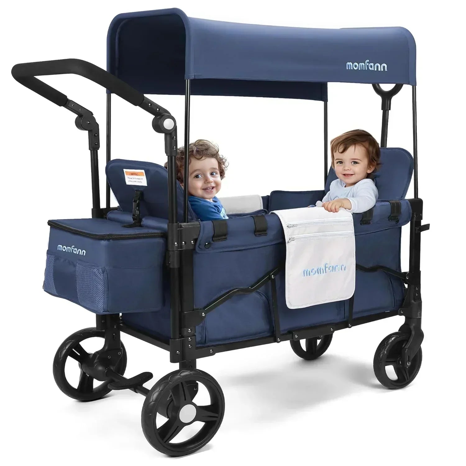 Stroller Wagon for Kids Wagon Stroller Toddlers 2 Seaters All-Terrain Baby Wagon Outdoor