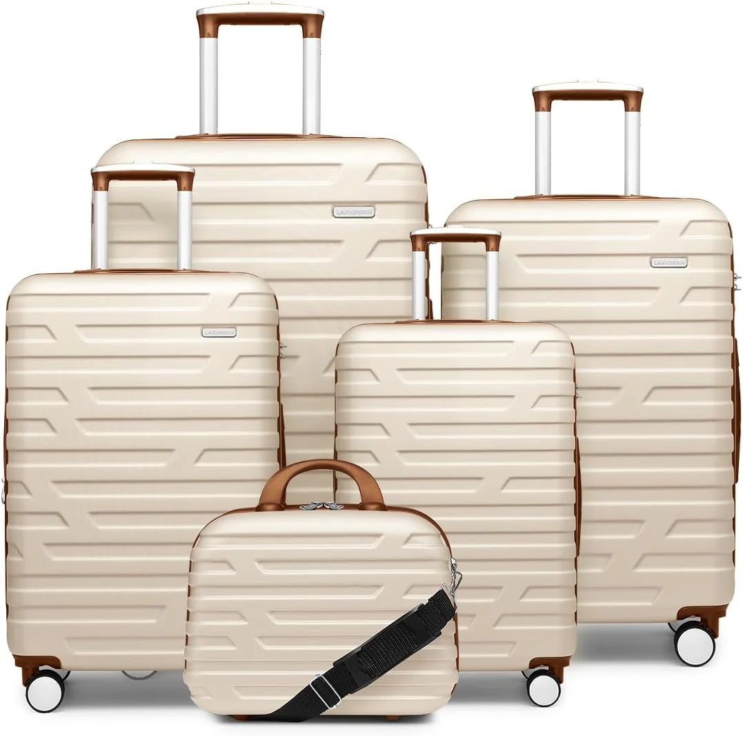 Luggage 6-piece hardshell expandable suitcase lightweight travel carry-on luggage set