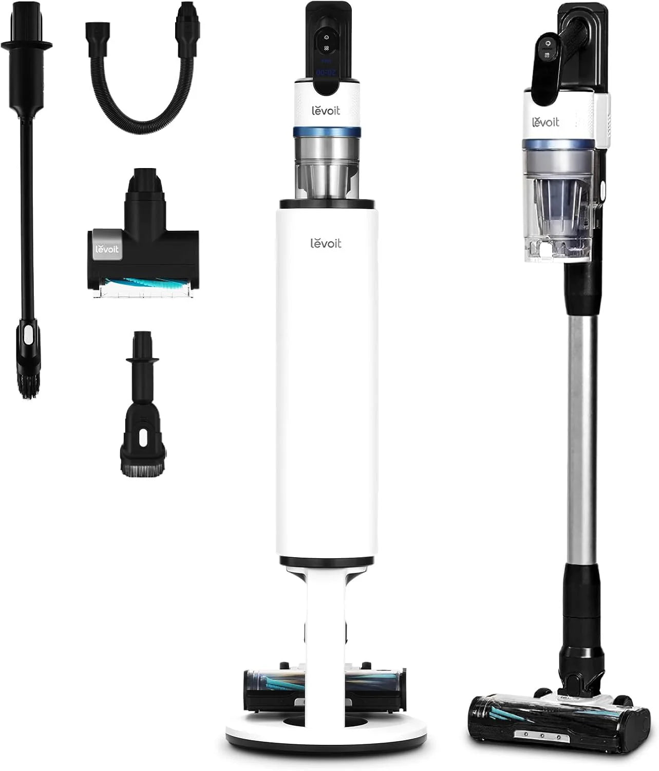 LEVOIT Cordless Vacuum Cleaner with HEPA Filter, Stick Vac with Tangle-Resistant Design, Up to 60 Mins, Powerful Suction, Lightweight, Mini Motorized Brush, for Carpet, Hard Floor, Pet Hair, LVAC-300