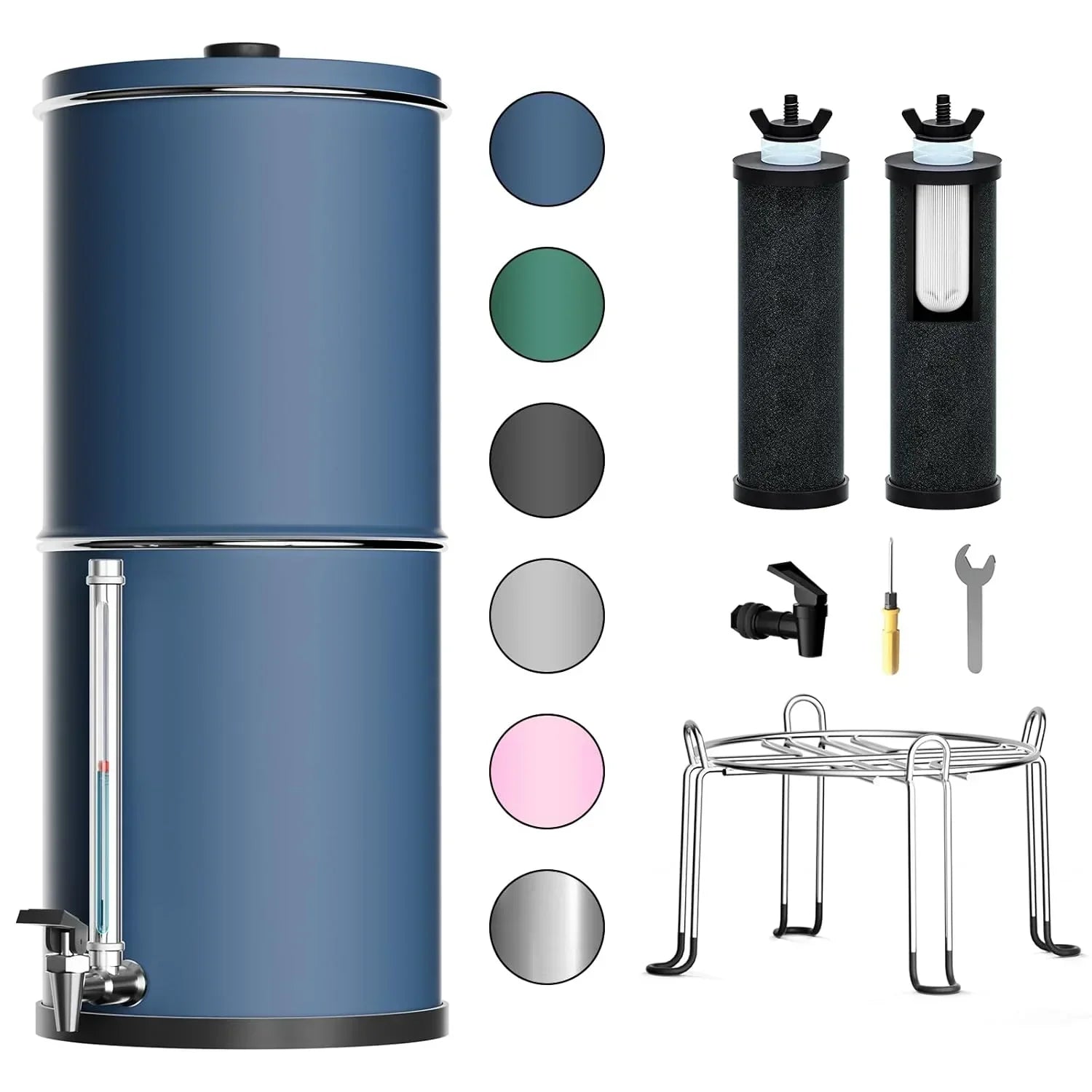 Purewell three-stage 0.01��m ultrafiltration gravity water filtration system 304