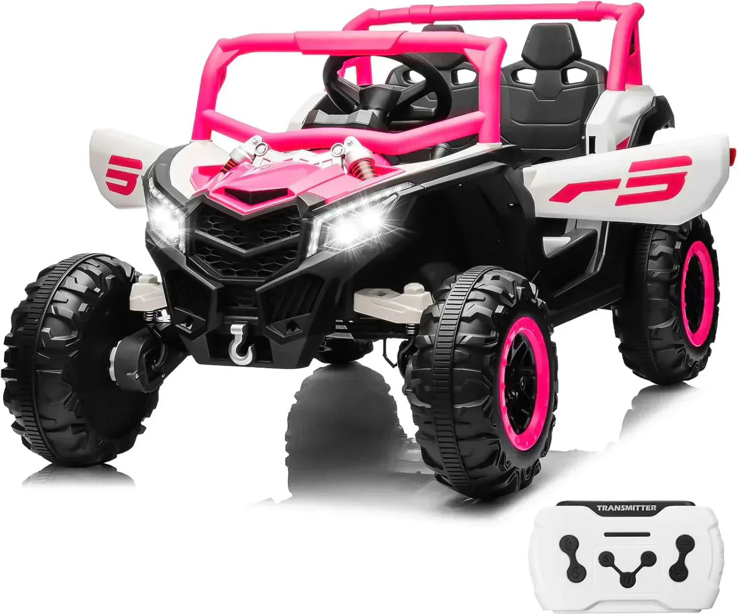 JOYRACER Kids Remote Control Car with 4 x 150W Motors Shock Absorbers Bluetooth MP3 Player