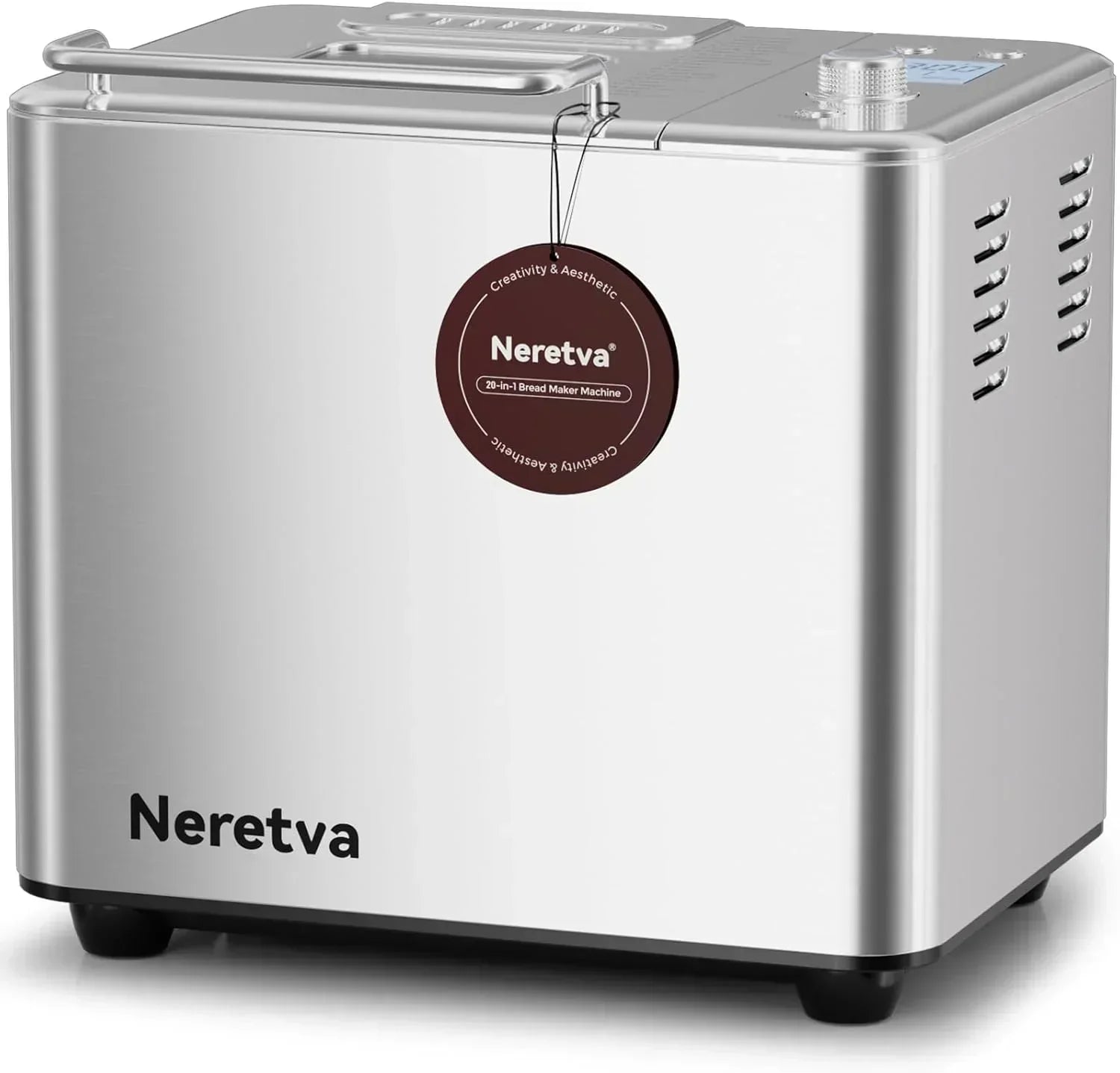 Neretva Bread Maker 20-in-1 2LB Bread Maker Dual Heater Bread Maker Automatic