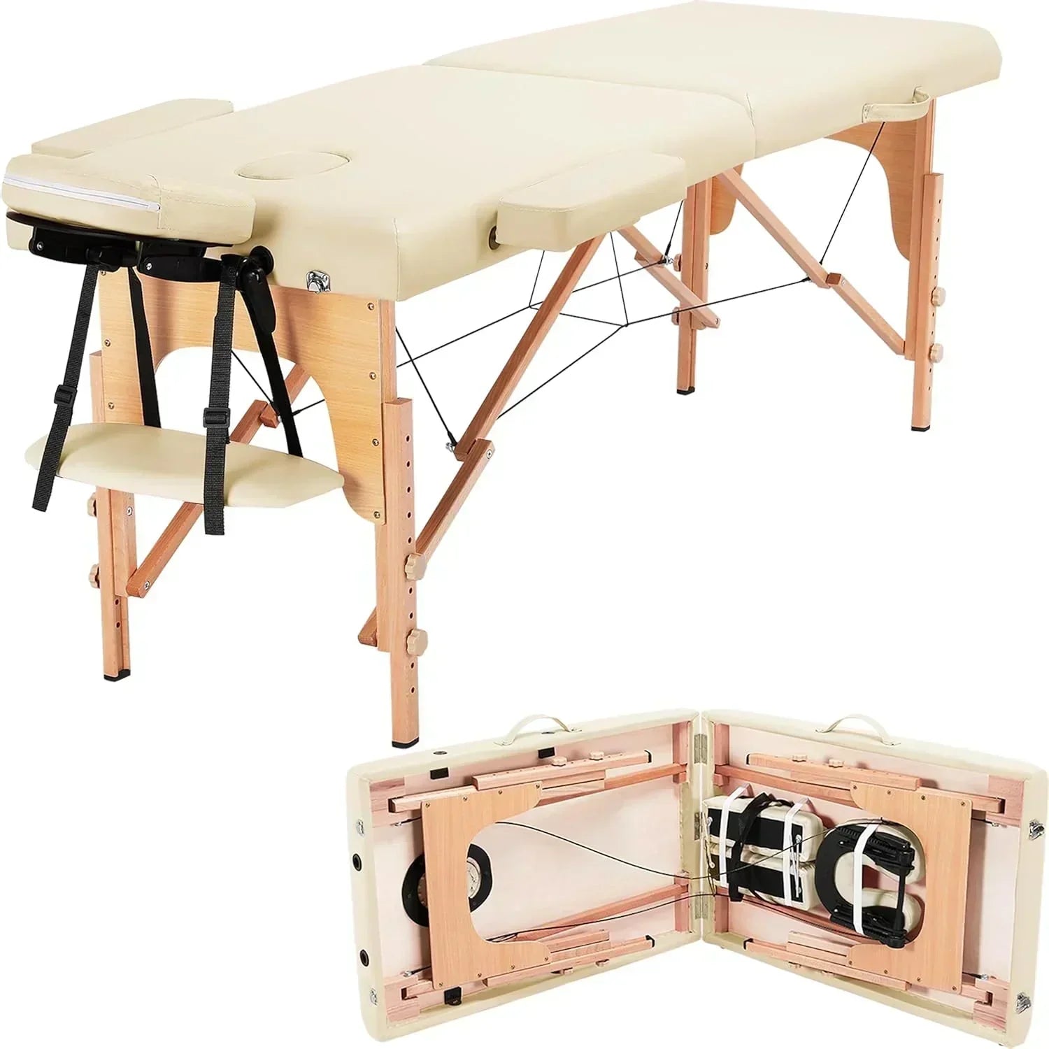 Yaheetech Massage Table Portable Lash Beds Spa Bed Massage Couch Foldable Spa Tables