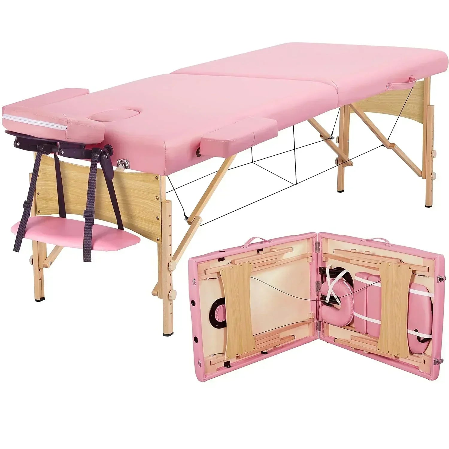 Yaheetech Massage Table Portable Lash Beds Spa Bed Massage Couch Foldable Spa Tables
