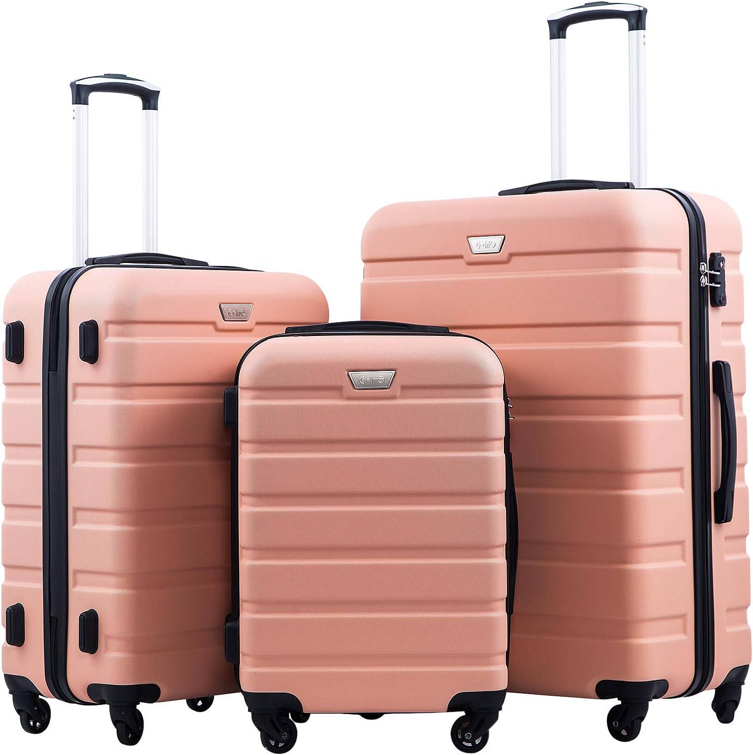 Luggage 3 Piece Set Suitcase Spinner Hardshell Lightweight TSA Lock