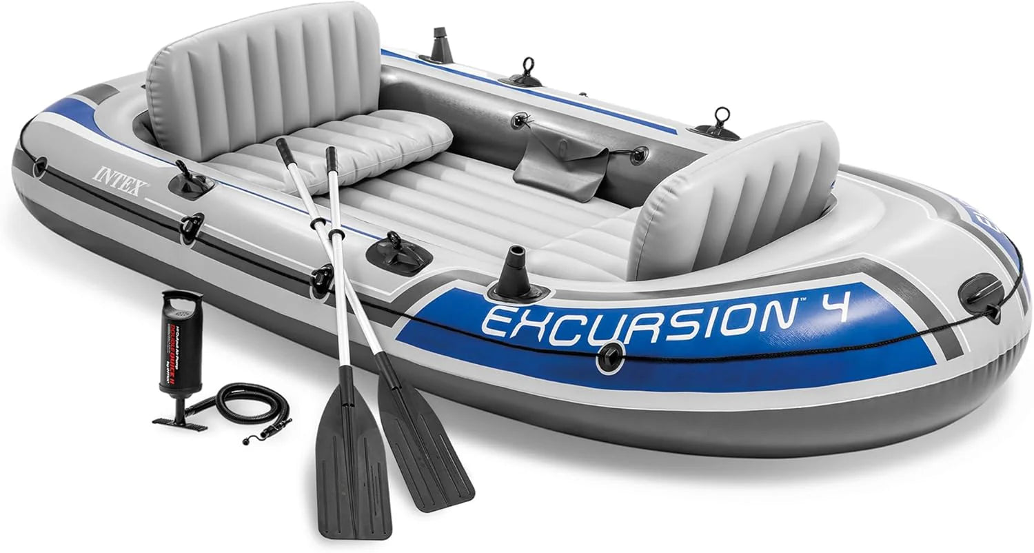 INTEX Inflatable Boat Set: Includes Deluxe 54in Boat Oars and High