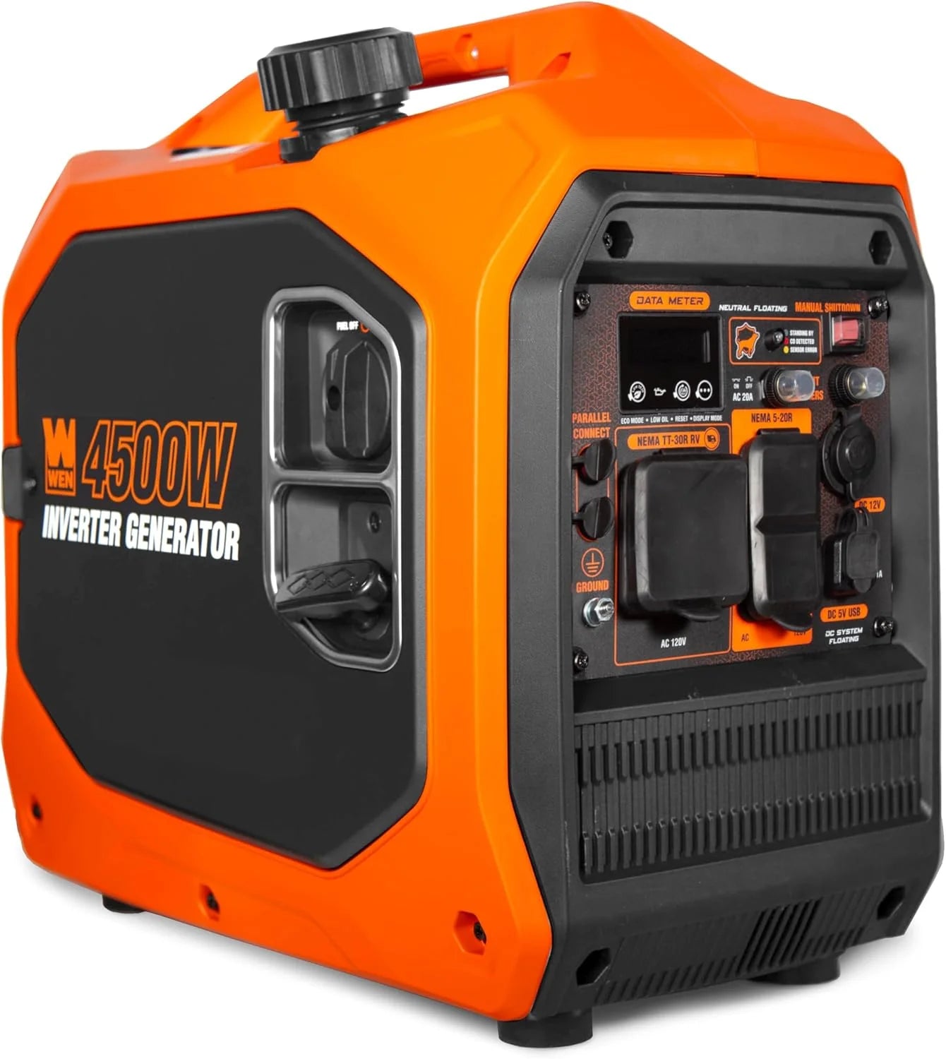 WEN Quiet and Lightweight 3600-Watt Dual Fuel RV-Ready Portable Inverter Generator