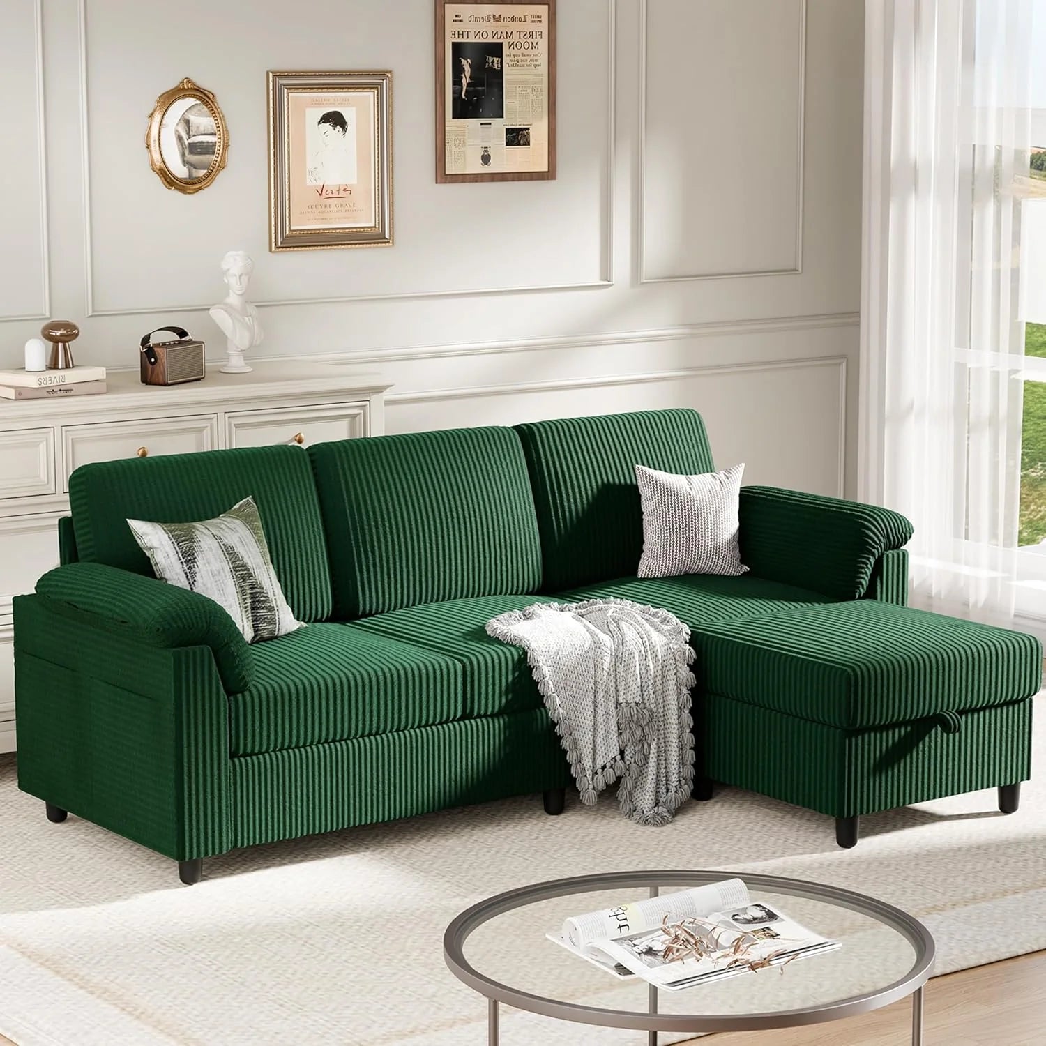 Meilocar Sectional Sofa Couch for Living Room 79 inch Sectional Couches L Shaped Couch