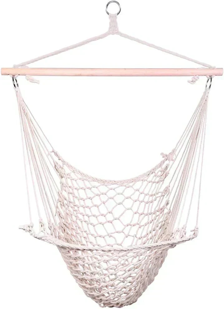 ONCLOUD Hammock Chair Hanging Rope Swing Load Capacity Macrame Hammock Swing Seat