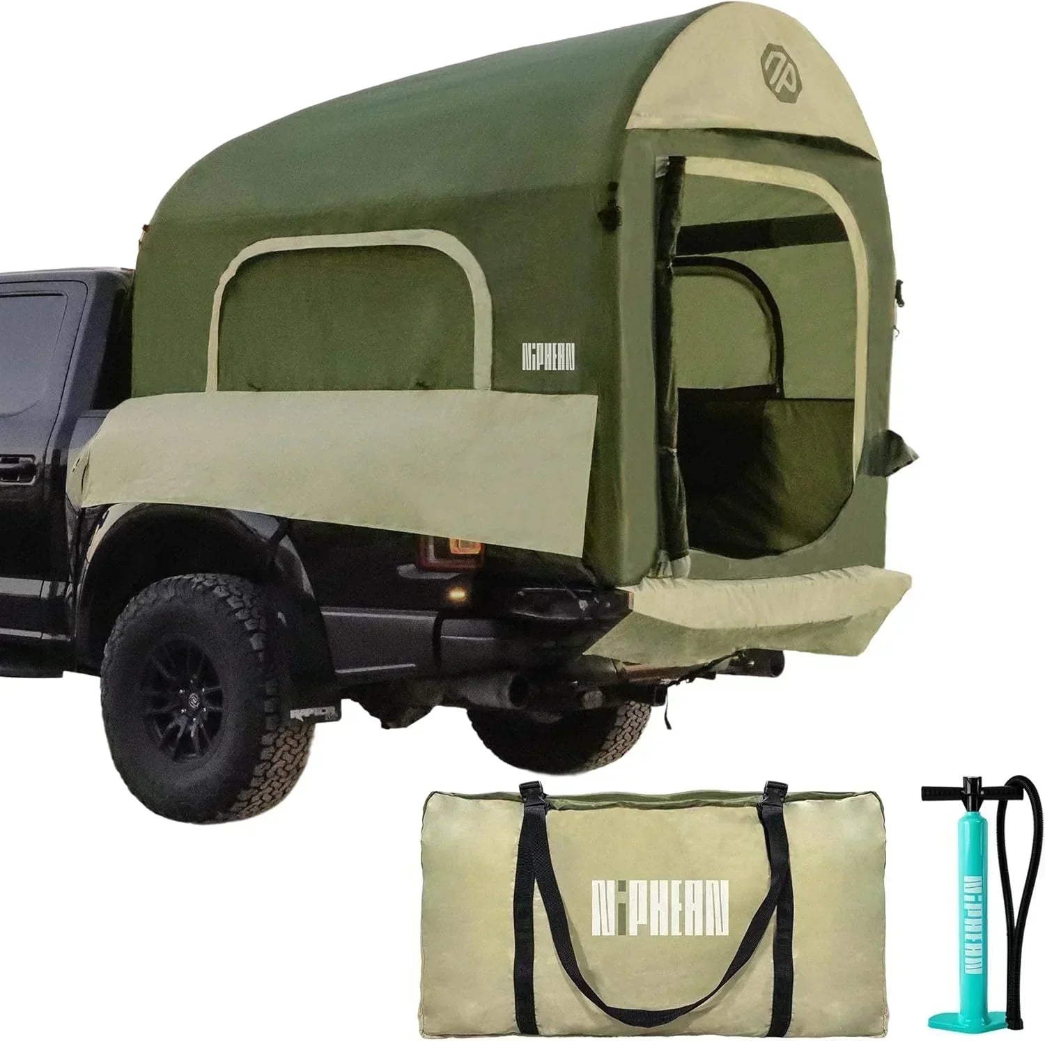 Truck Bed Tent 5.5ft-8ft Suitable for 2+1 People Family Inflatable Pickup Truck Tent