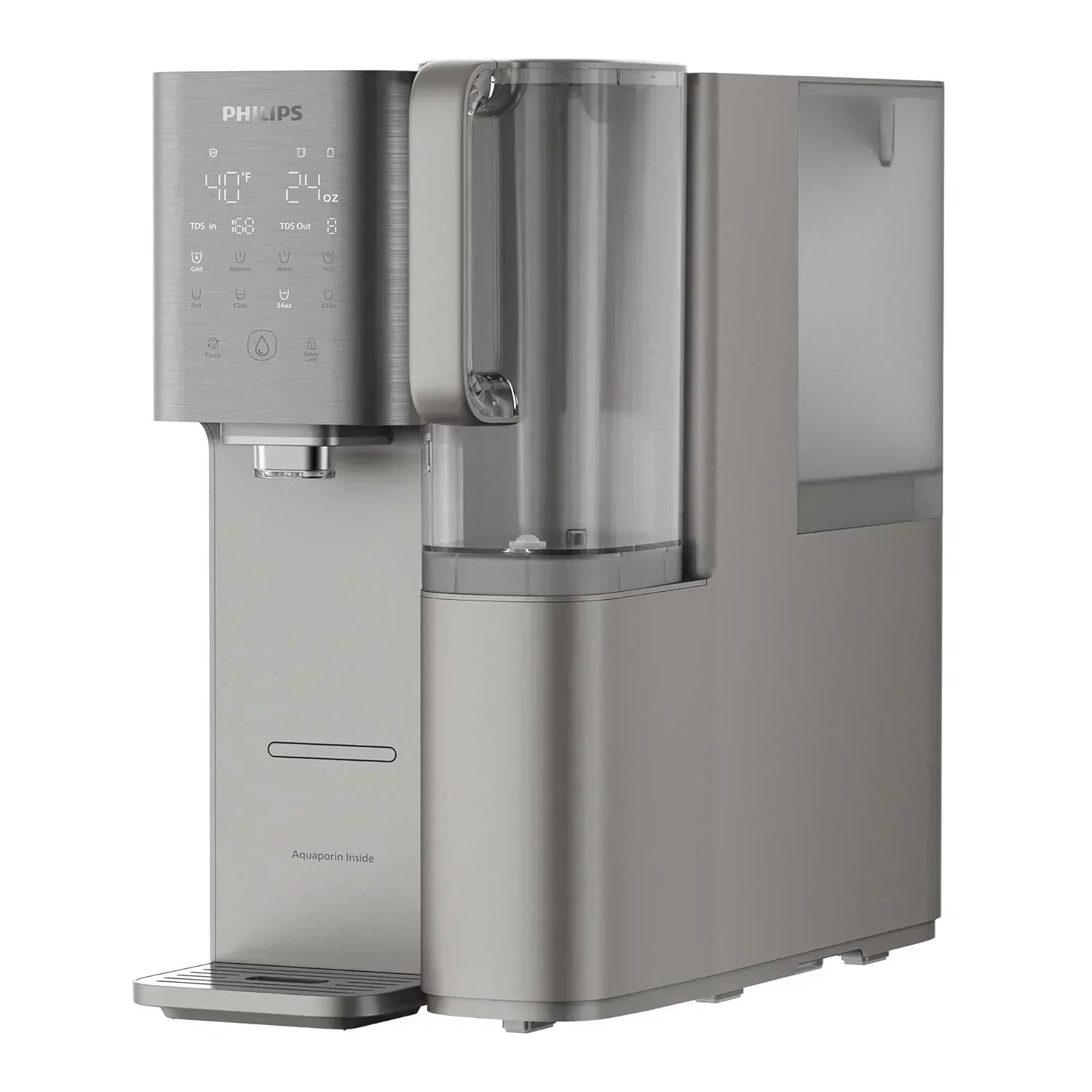 Reverse osmosis water filter countertop Philips 5-inch water filtration system purifier