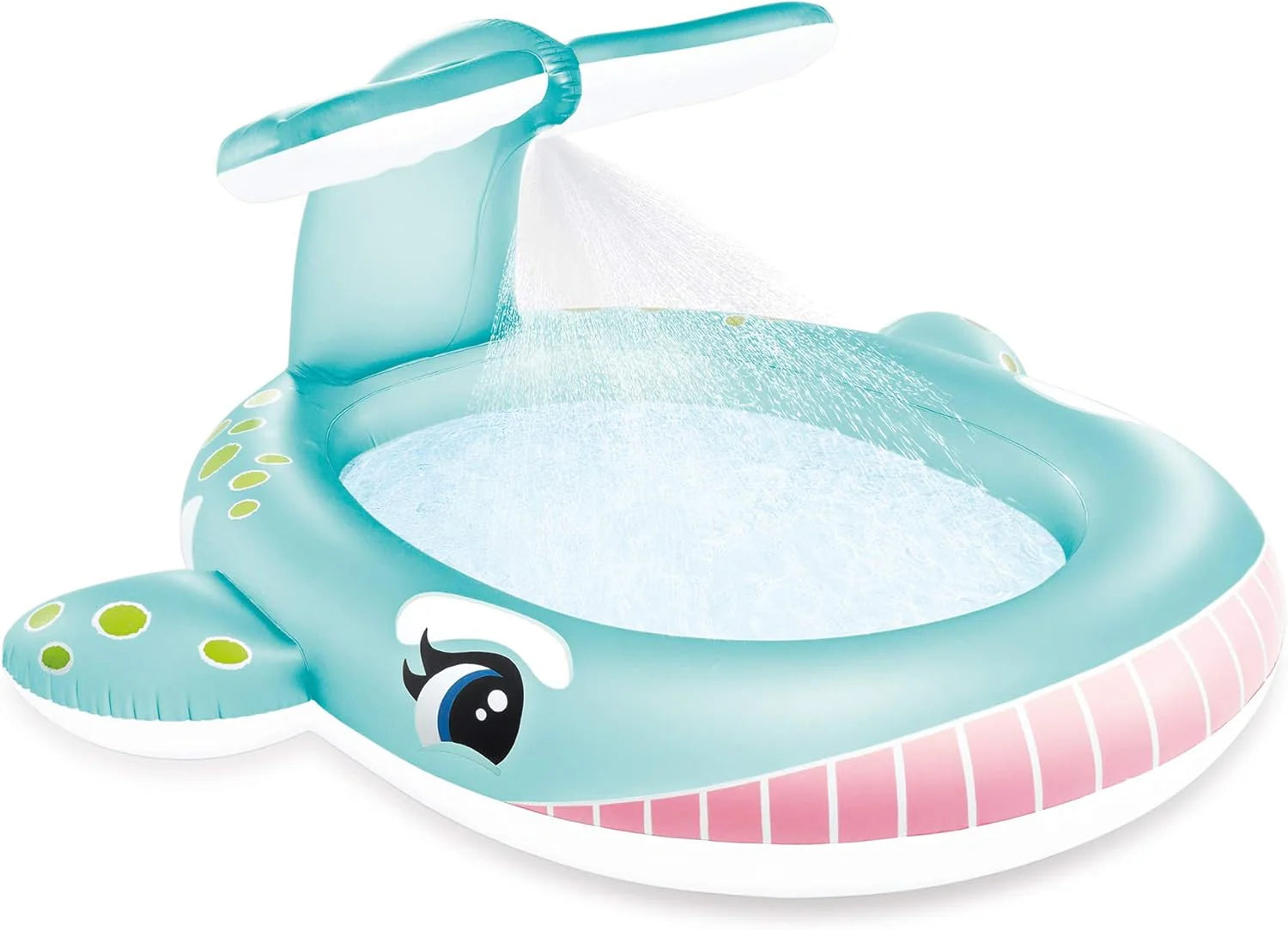 Intex 96 x 78 x 28 Inflatable Jungle Adventure Play Center Spray Kiddie Pool - Backyard Kids Water Slide, Outdoor Blow-Up Splash Pad for Toddlers