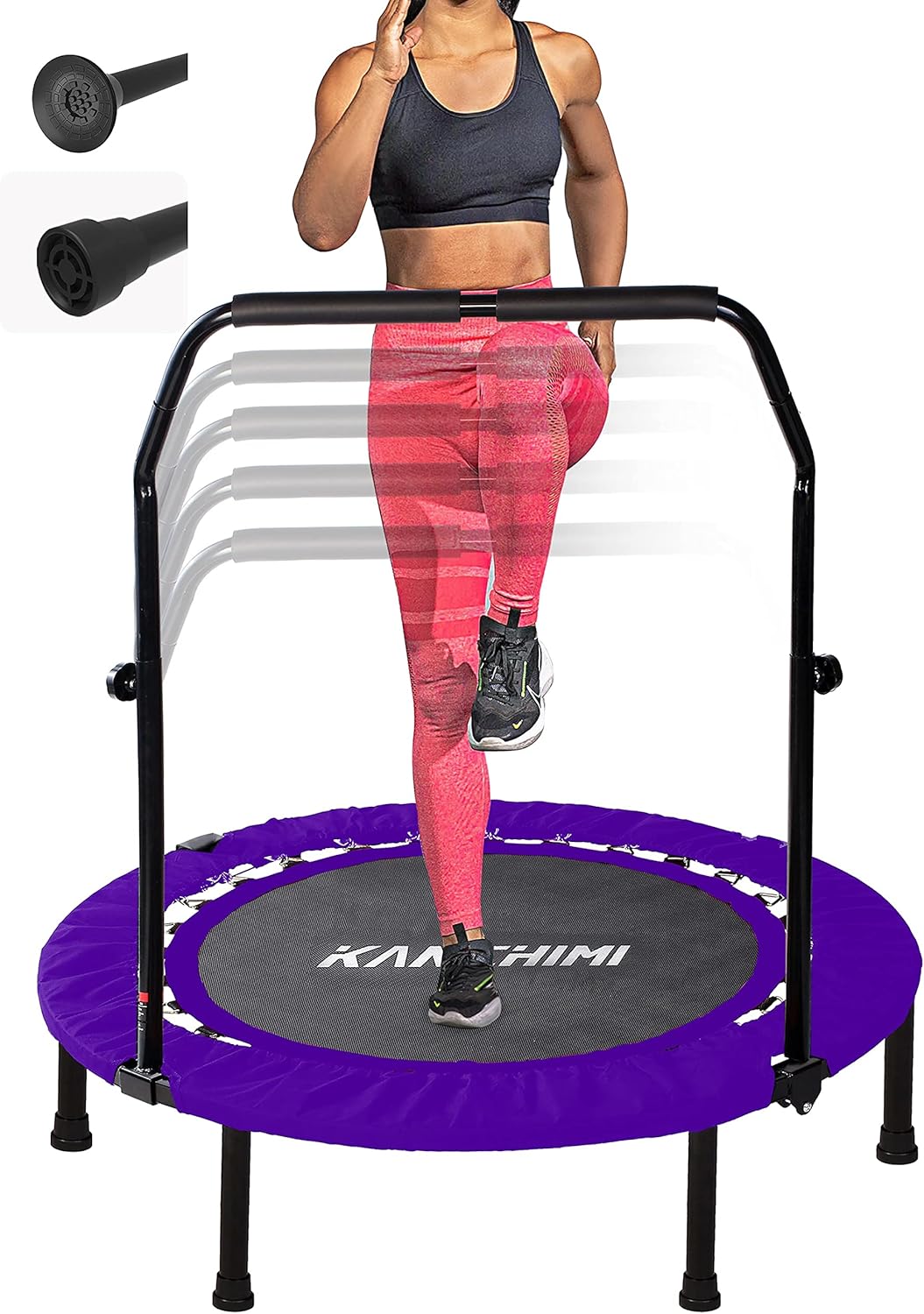 Kanchimi 40 48 Folding Mini Fitness Indoor Exercise Workout Rebounder Trampoline