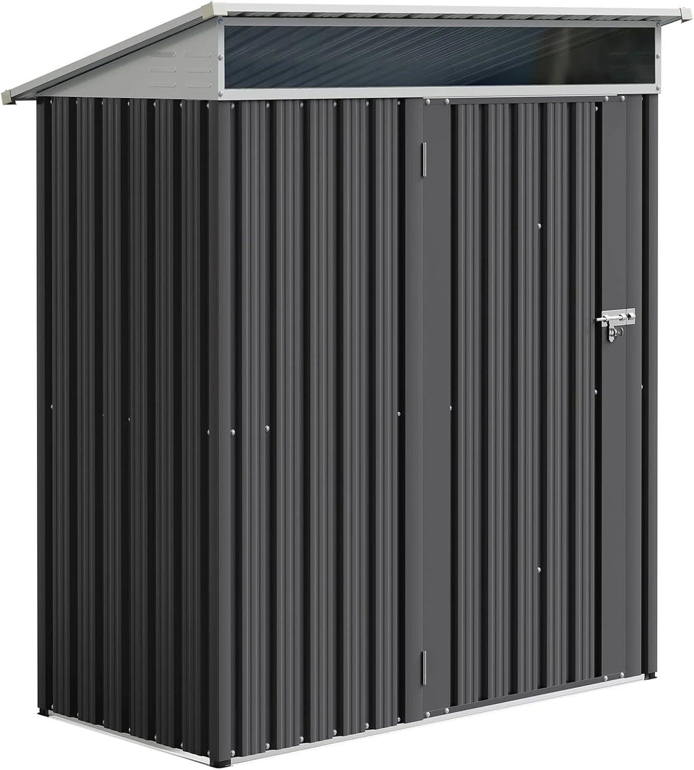 JYQAQA 6x4 FT Outdoor Garden Storage Shed,Waterproof Metal Garden Sheds