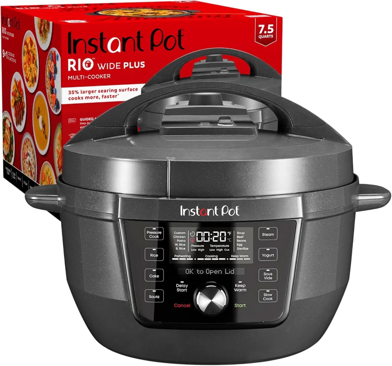 Instant Pot Pro (8 QT) 10-in-1 Pressure Cooker Slow Cooker Rice/Grain Cooker Steamer Saut��