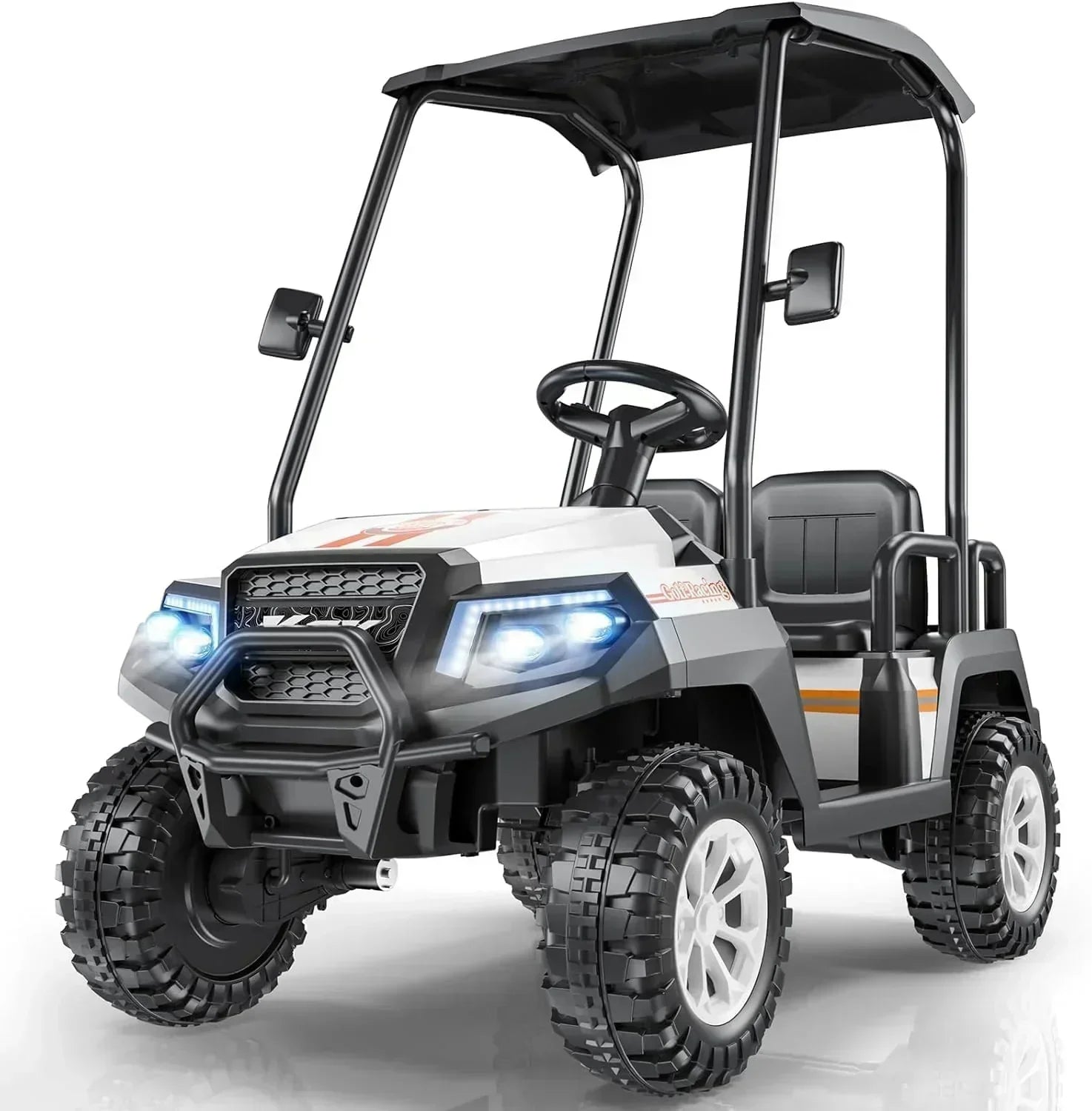 R9 24V Children's Golf Cart with Remote Control Removable Awning