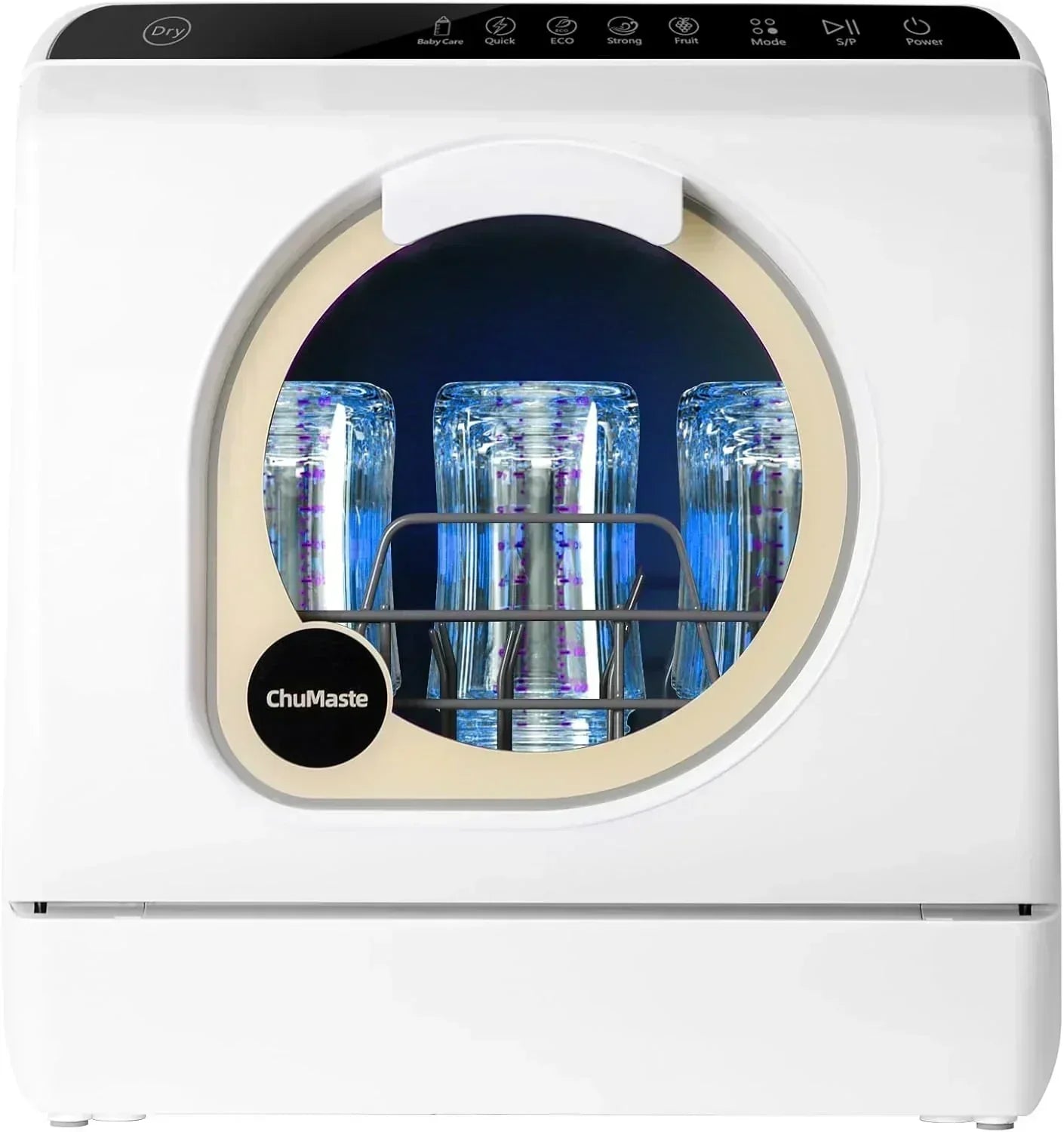 Mini countertop dishwasher Compact dishwasher Double spray arms Portable countertop dishwasher
