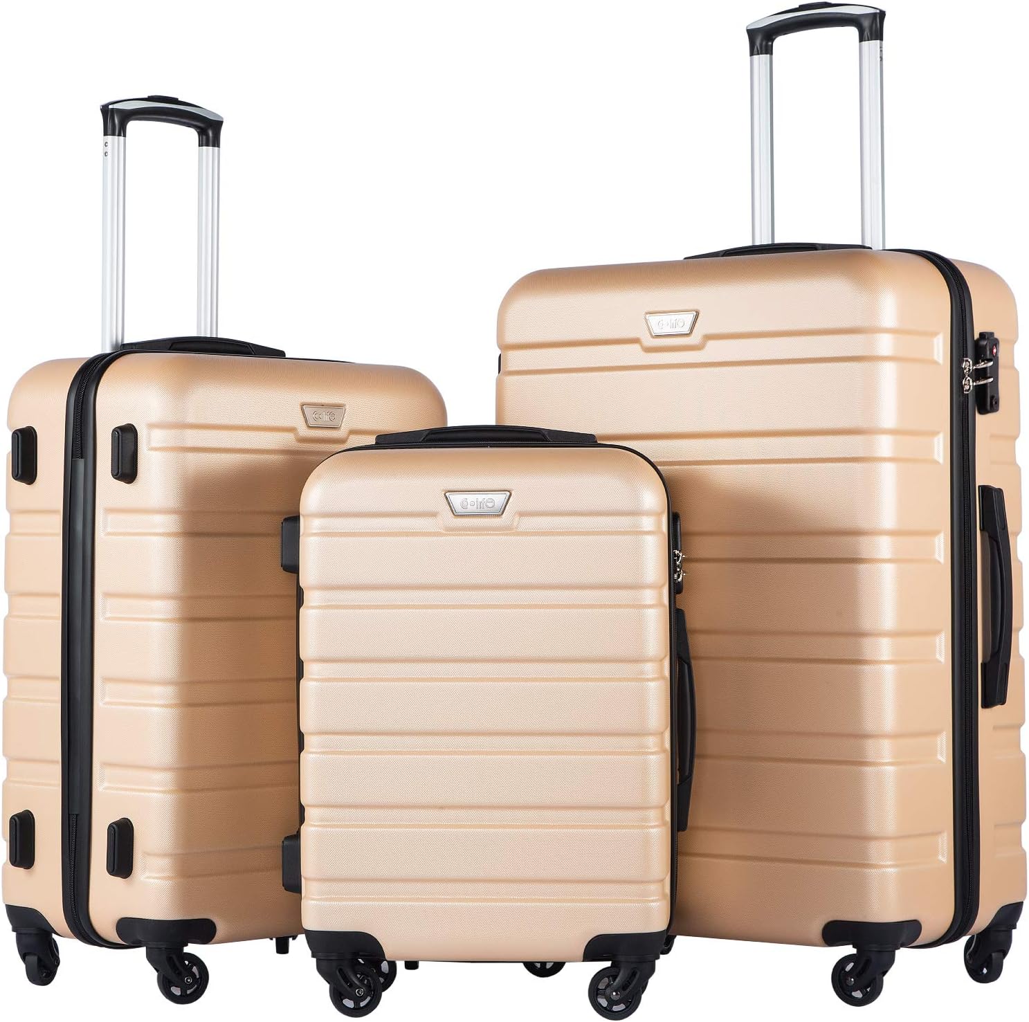 Luggage 3 Piece Set Suitcase Spinner Hardshell Lightweight TSA Lock