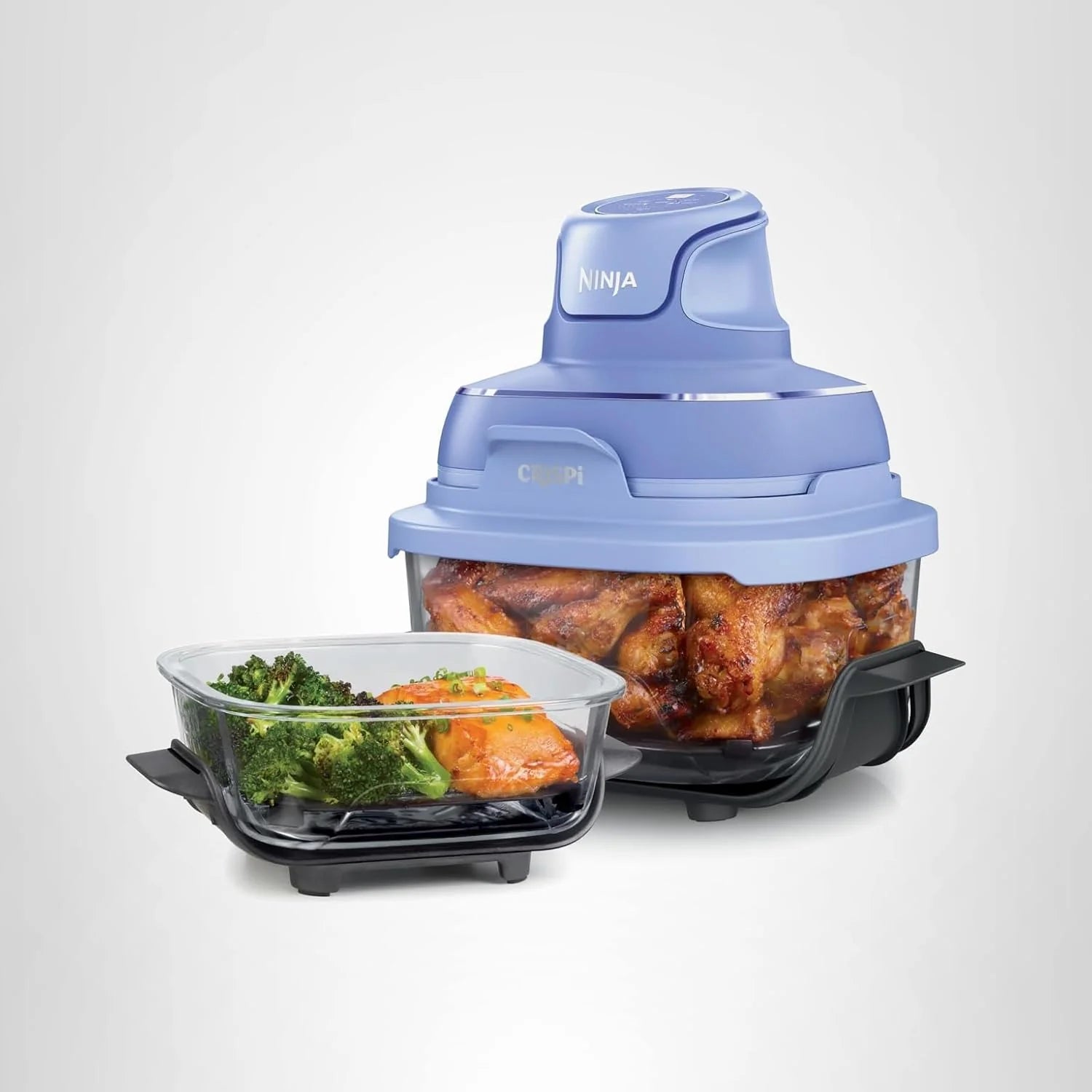 Ninja Crispi 4-in-1 Glass Air Fryer 450°F 4QT & 6-Cup Glass Containers with Lids