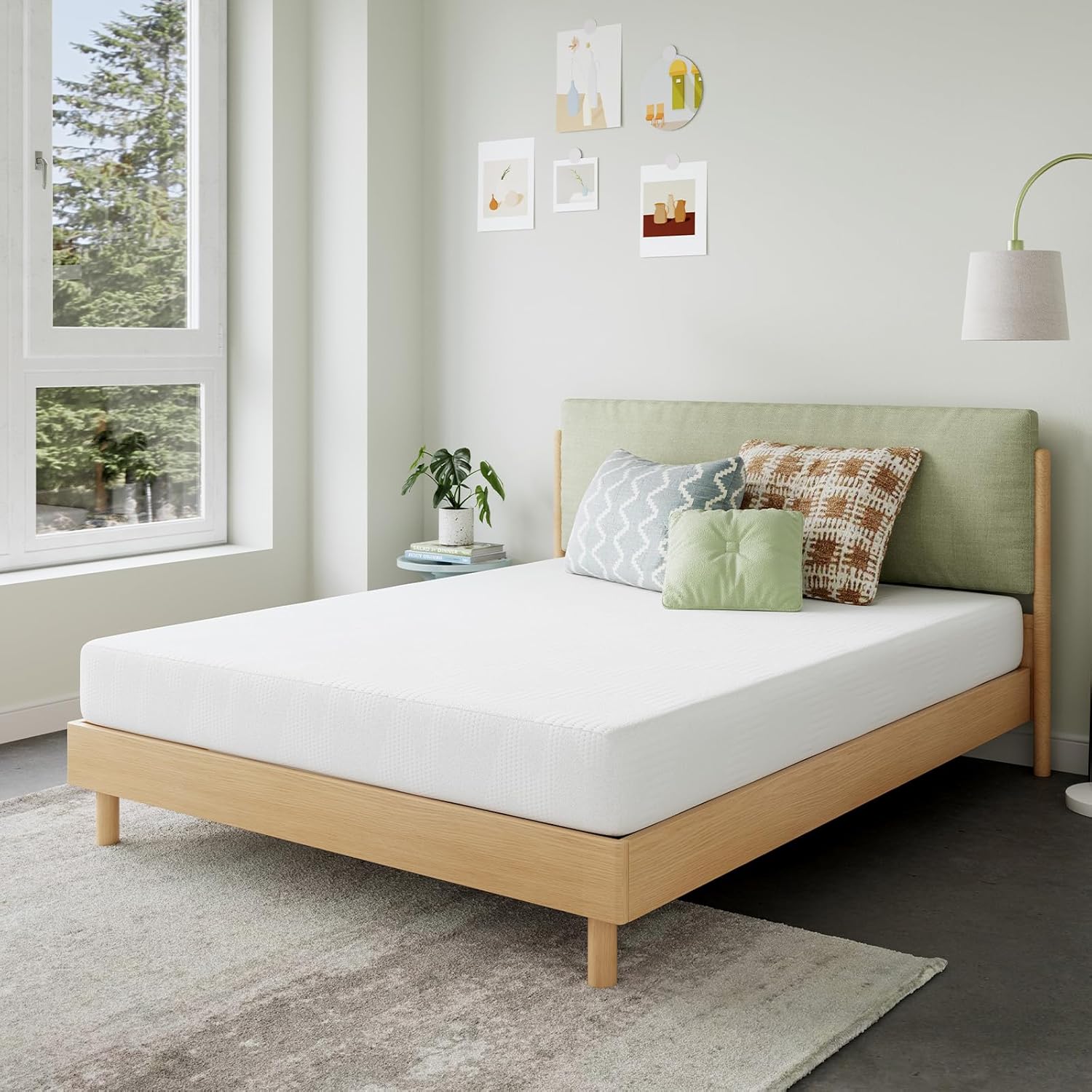 Novilla 12 Inch Queen Mattress in a Box, Gel Memory Foam Queen Size Bed Mattress for Cooling Night Sleep, Comfort Sleep & Pressure Relief, CertiPUR-US Certified,White