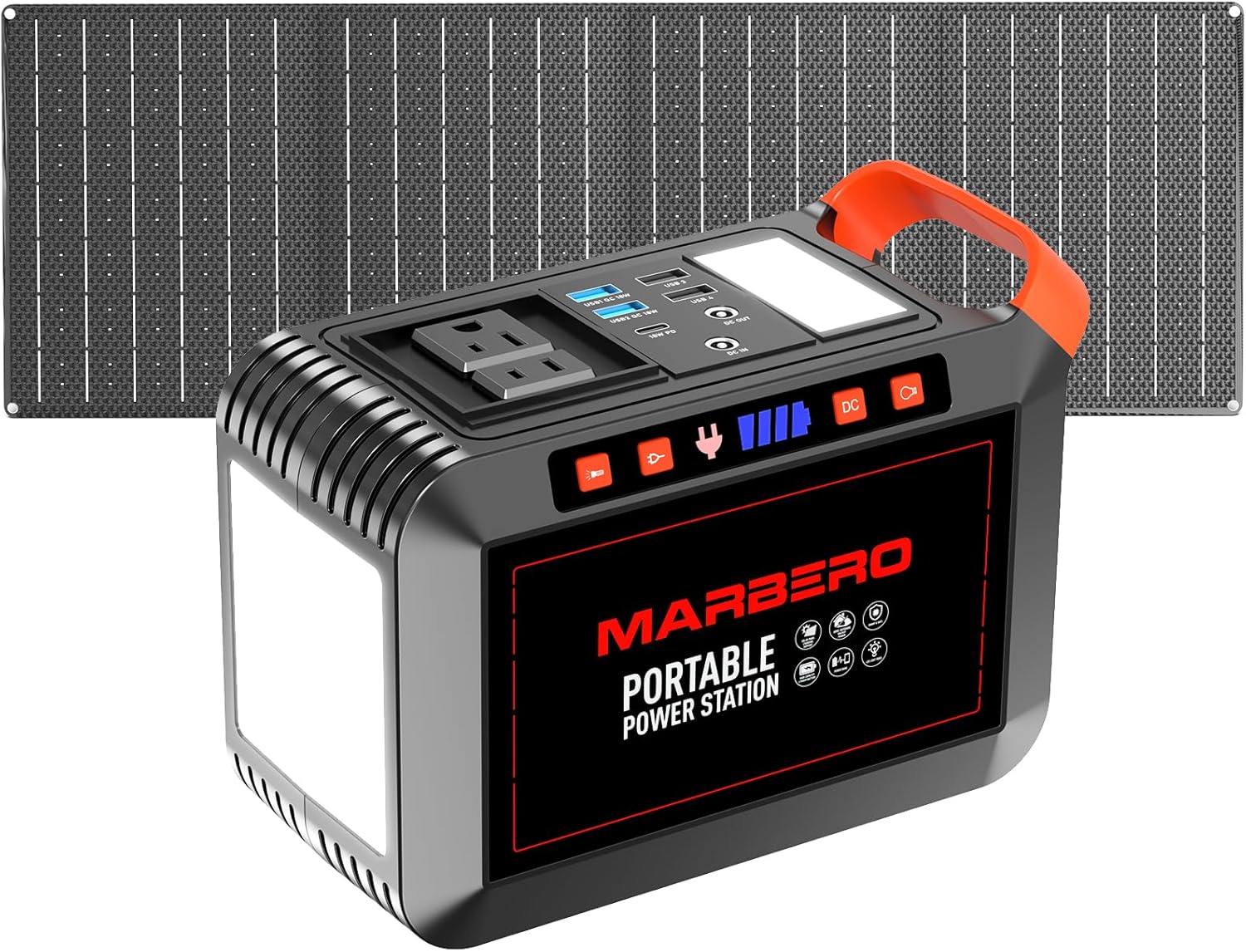 Portable Power Station 88Wh Camping Lithium Battery Solar Generator Fast Charging Power Bank