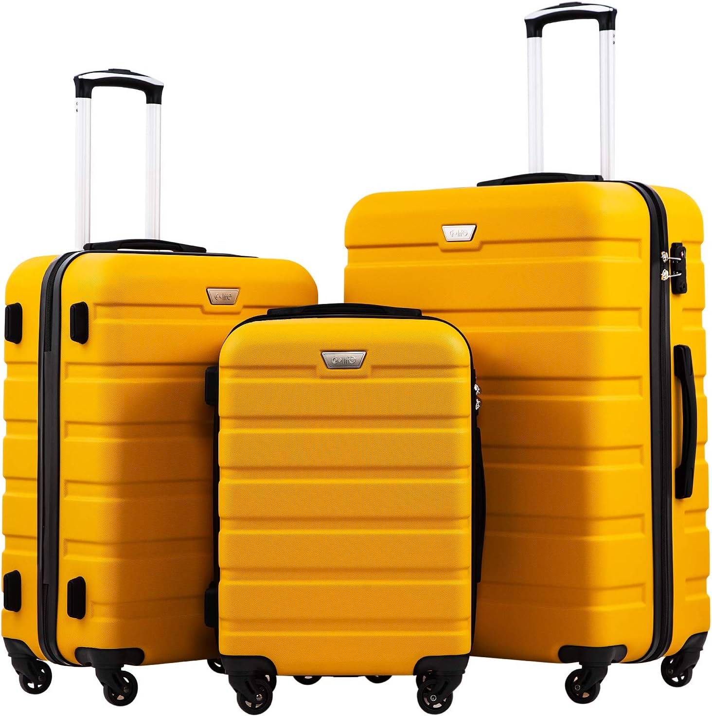 Luggage 3 Piece Set Suitcase Spinner Hardshell Lightweight TSA Lock
