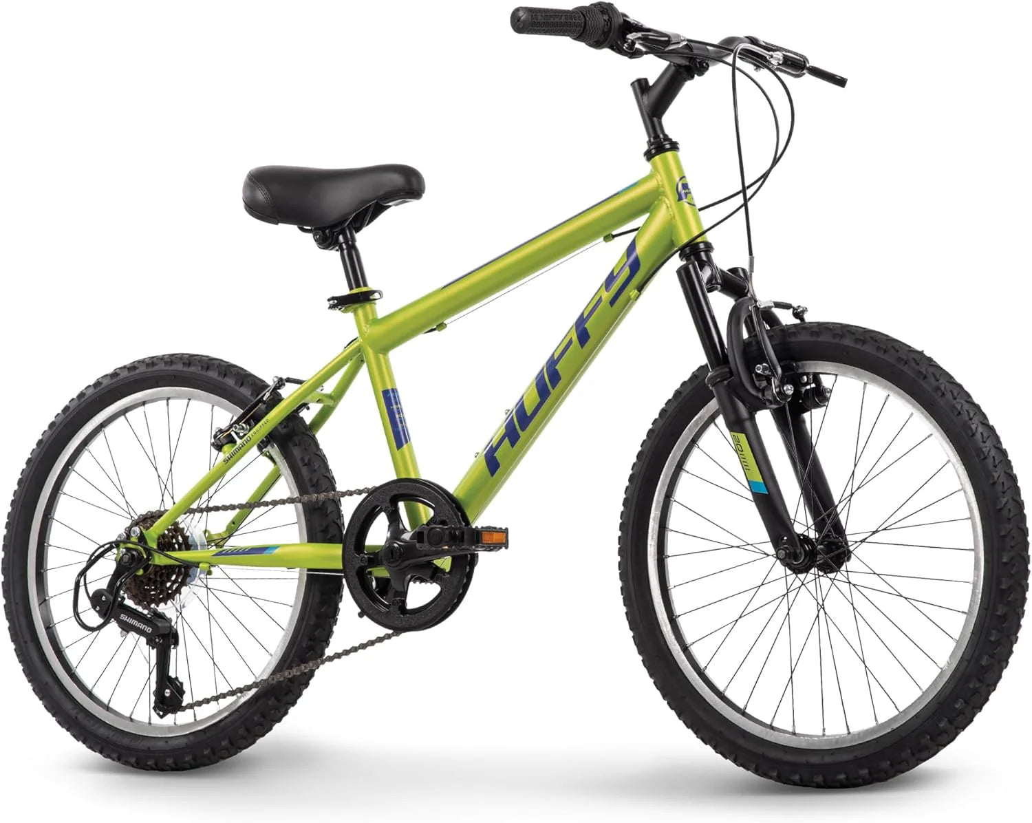 Huffy Stone Mountain Hardtail Mountain Bike for Boys/Girls/Men/Women, 20/24/26 Sizes, 6 or 21 Speed Shimano Twist Shifting, Front or Dual Suspension, Comfort Saddle, Sleek Colors