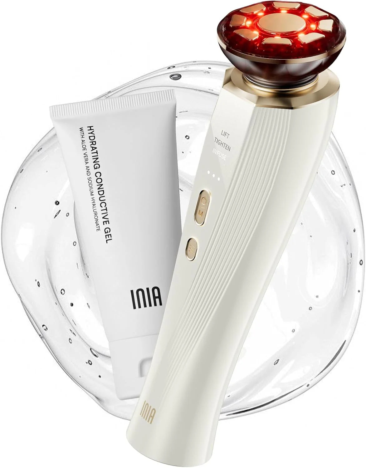 INIA 3-in-1 Red Light Therapy for Face and Neck Beauty Device