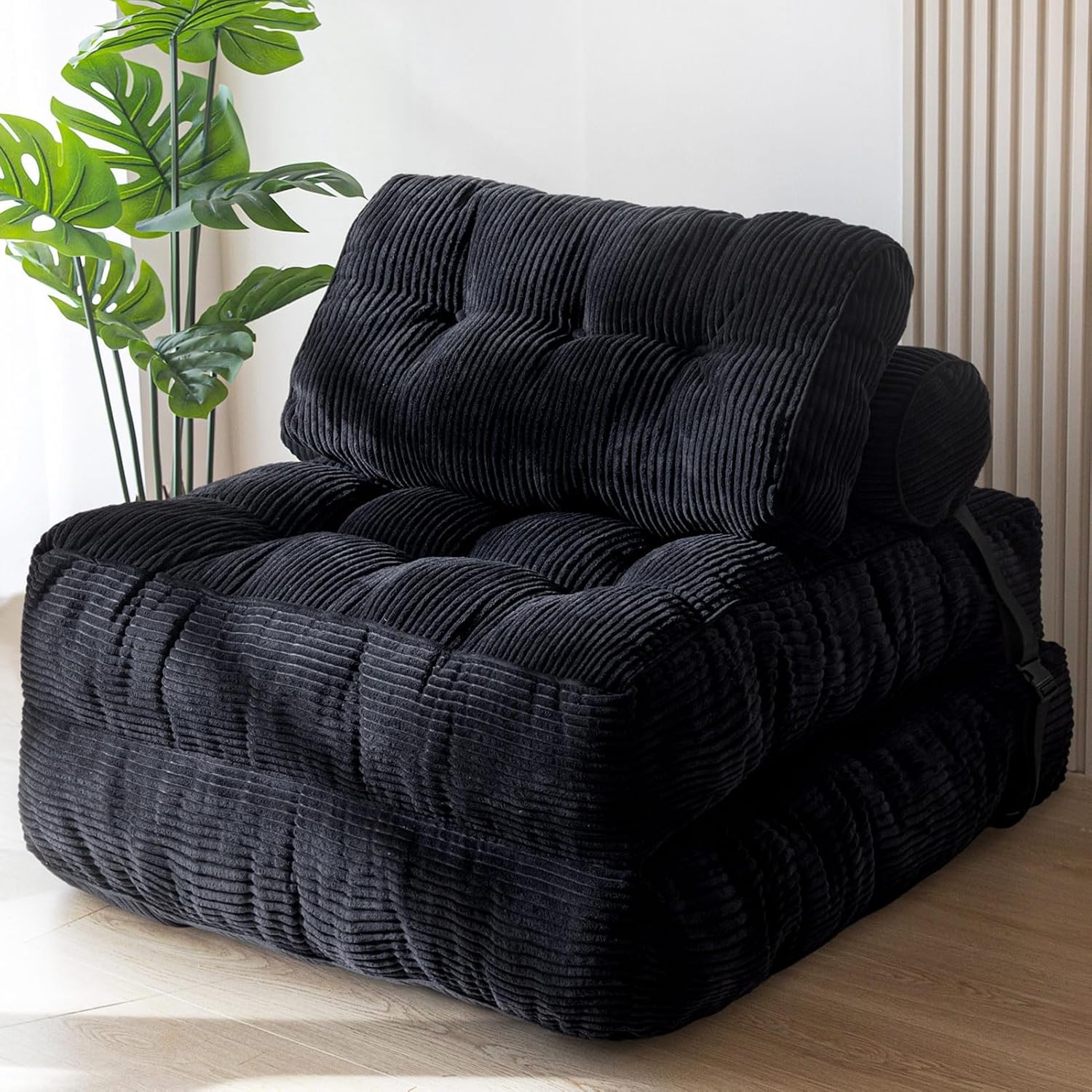 MAXYOYO Folding Sofa Bed Convertible Sleeper Chair with Pillow Foldable Mattress