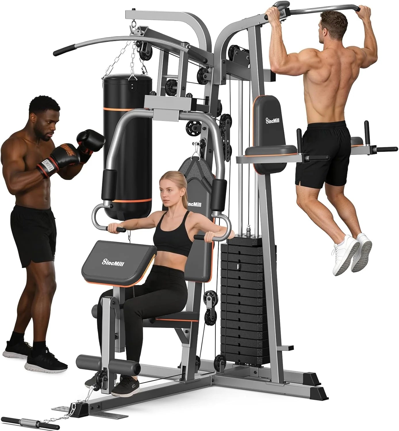 SincMill Home Gym Multifunctional Full Body Workout Equipment for Home Exercise Fitness