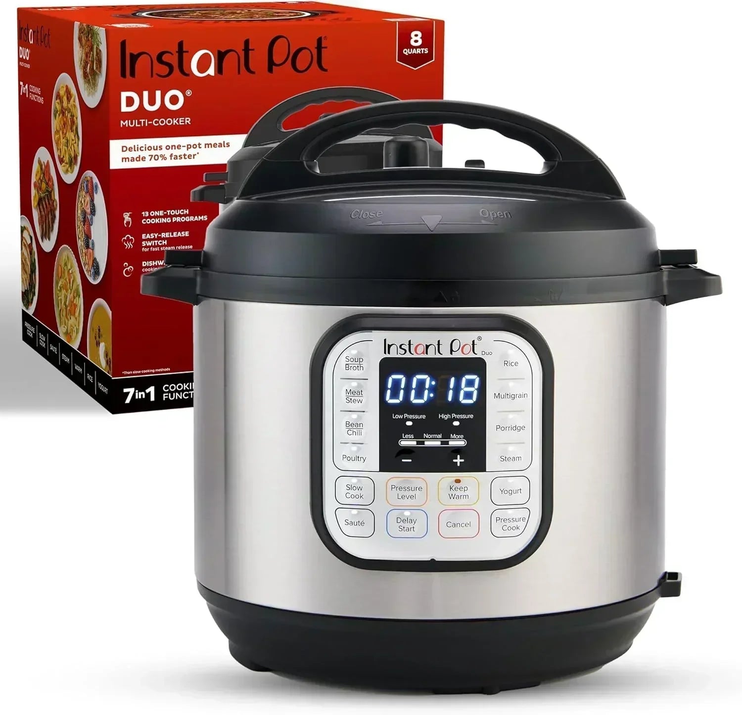 Instant Pot Duo 7 in 1 Electric Pressure Cooker Slow Cooker Rice Cooker Steamer Saut?? Pan