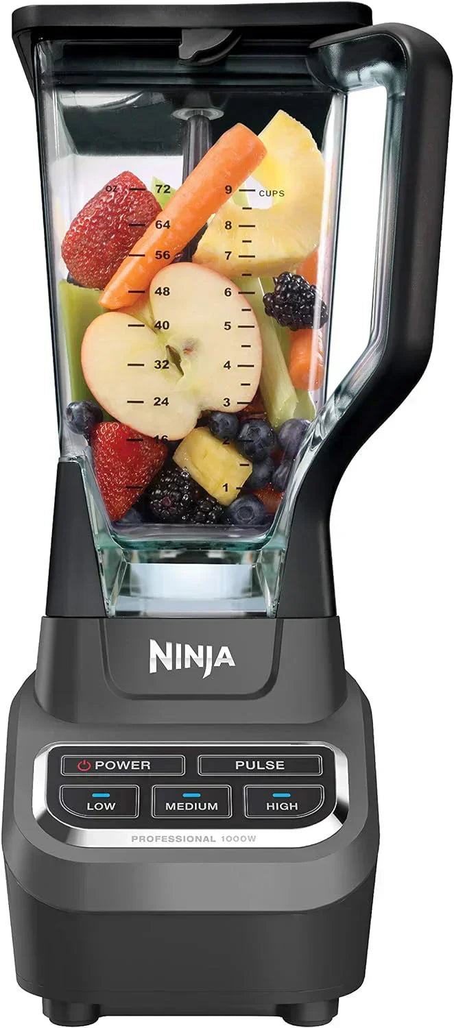 Ninja BL610 Professional 72 Oz Countertop Blender 1000-Watt Base Total Crushing Technology