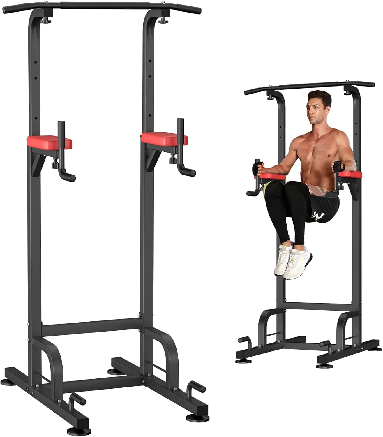 RELIFE REBUILD YOUR LIFE Power Tower Pull Up Bar Station Workout Dip Station
