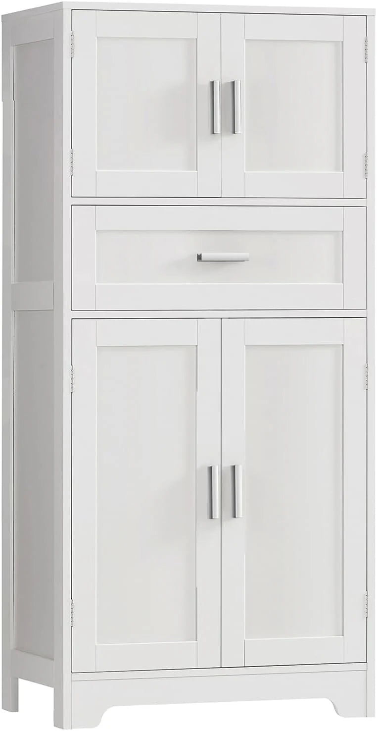 TEENFON Bathroom Storage Cabinet with Adjustable Shelf & Large Drawer