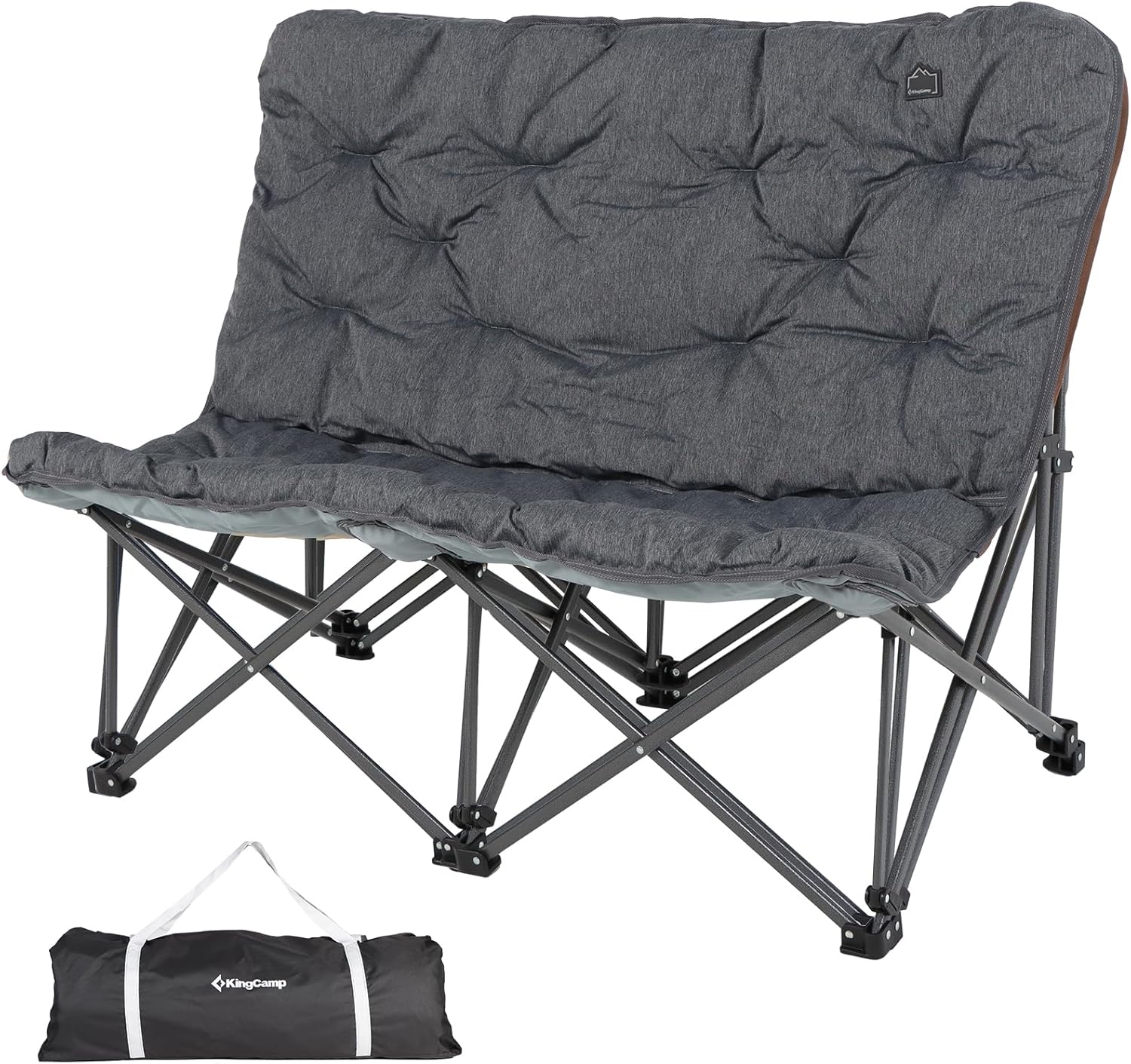 KingCamp Butterfly Chair, Oversized Thick Padded Comfy Camping Chairs Portable Folding Chair 400lbs Heavy Duty Seat with High Backrest & Carry Bag for Outdoor Indoor Patio Lawn Home Living Bed Room