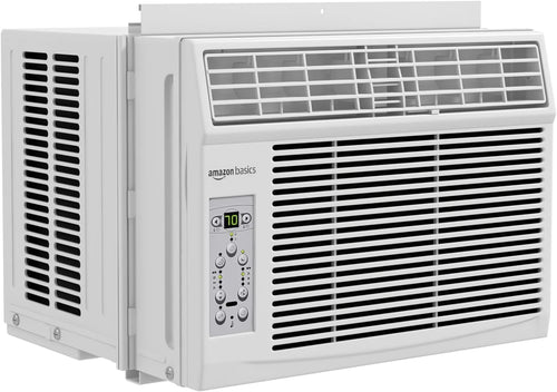 Amazon Basics 5000-BTU Window Air Conditioner with Quiet Operation, Up to 150 Sqf, Cool and Fan Functions, Washable Filter, Adjustable Window Kit