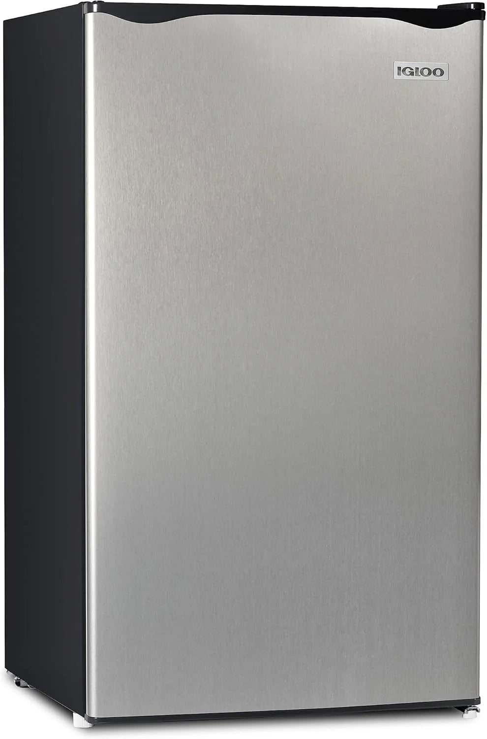 Igloo 3.2 Cu.Ft. Mini Fridge with Freezer - Single Door Compact Refrigerator with Glass Shelves for Homes