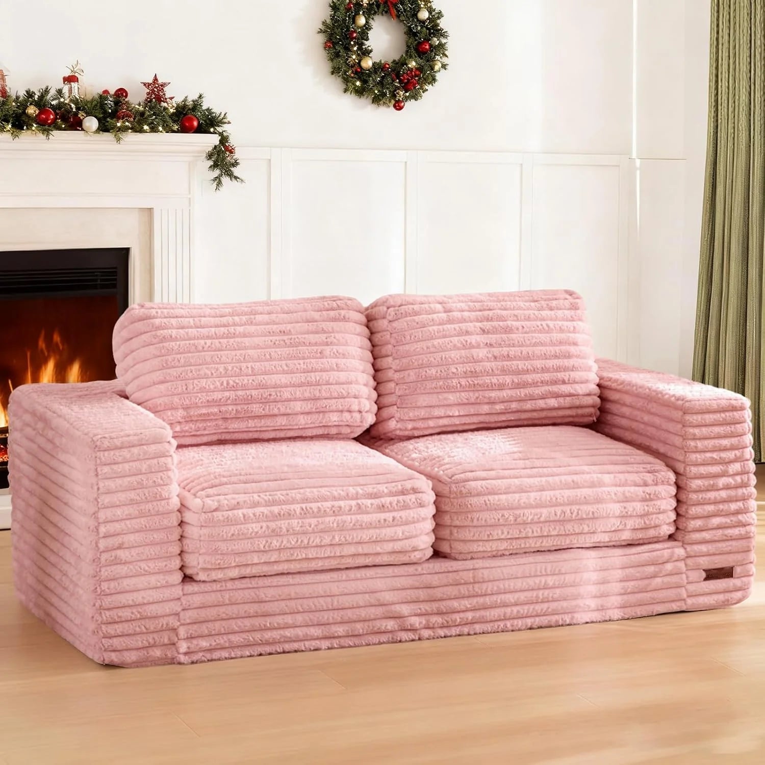 MAXYOYO Lazy Sofa Chair, Soft Cushioned Double Seat Floor Sofa