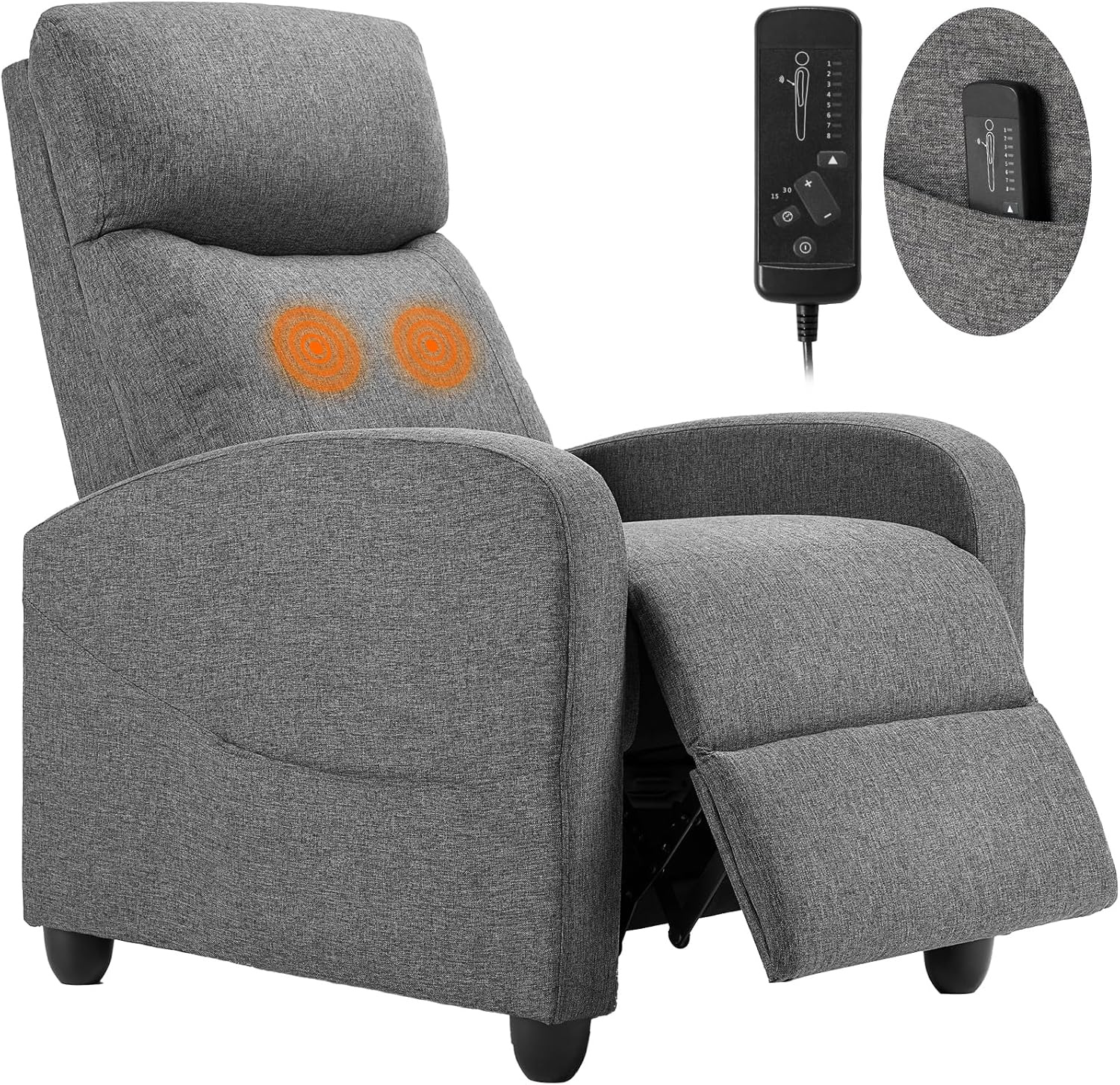 Sweet and crisp rocking chair 360 degree rotating recliner with sliding function