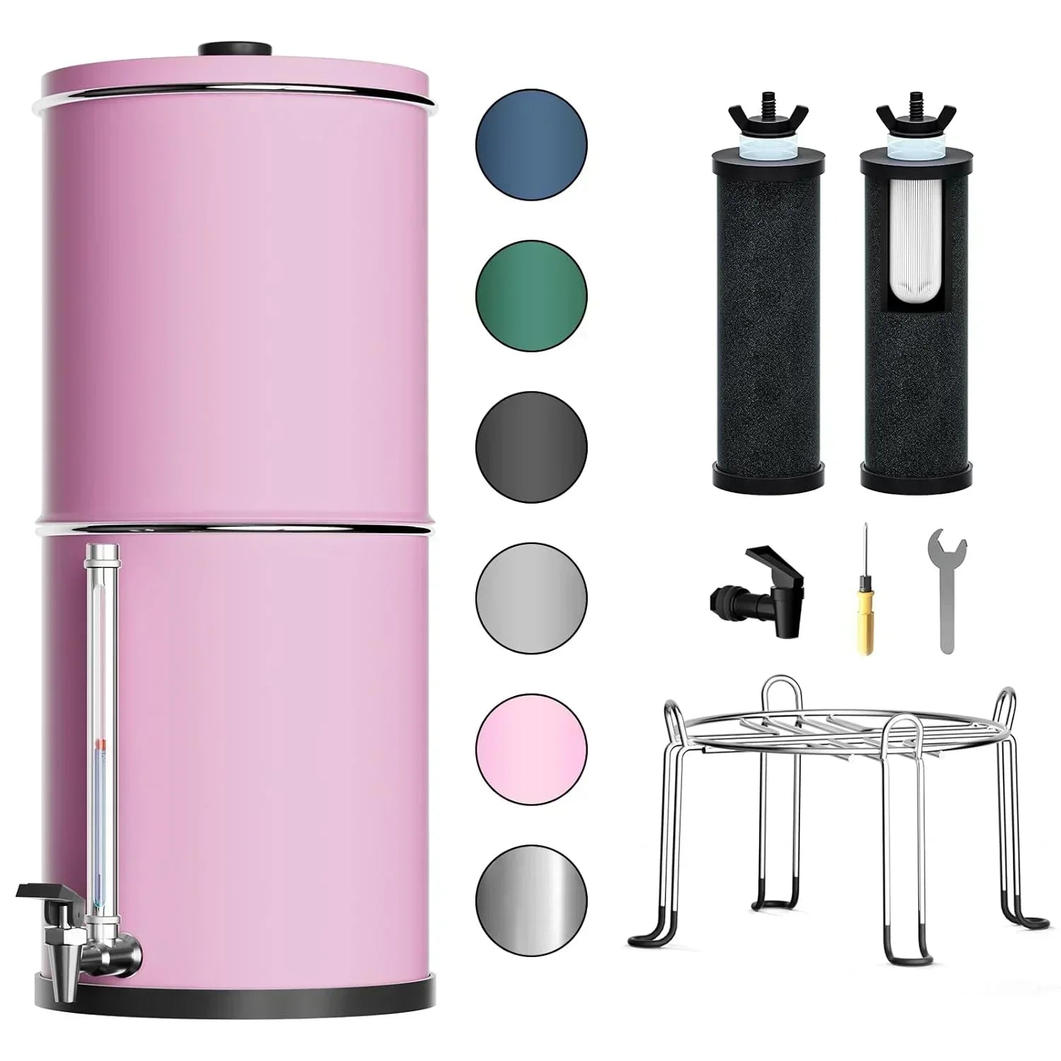 Purewell three-stage 0.01��m ultrafiltration gravity water filtration system 304