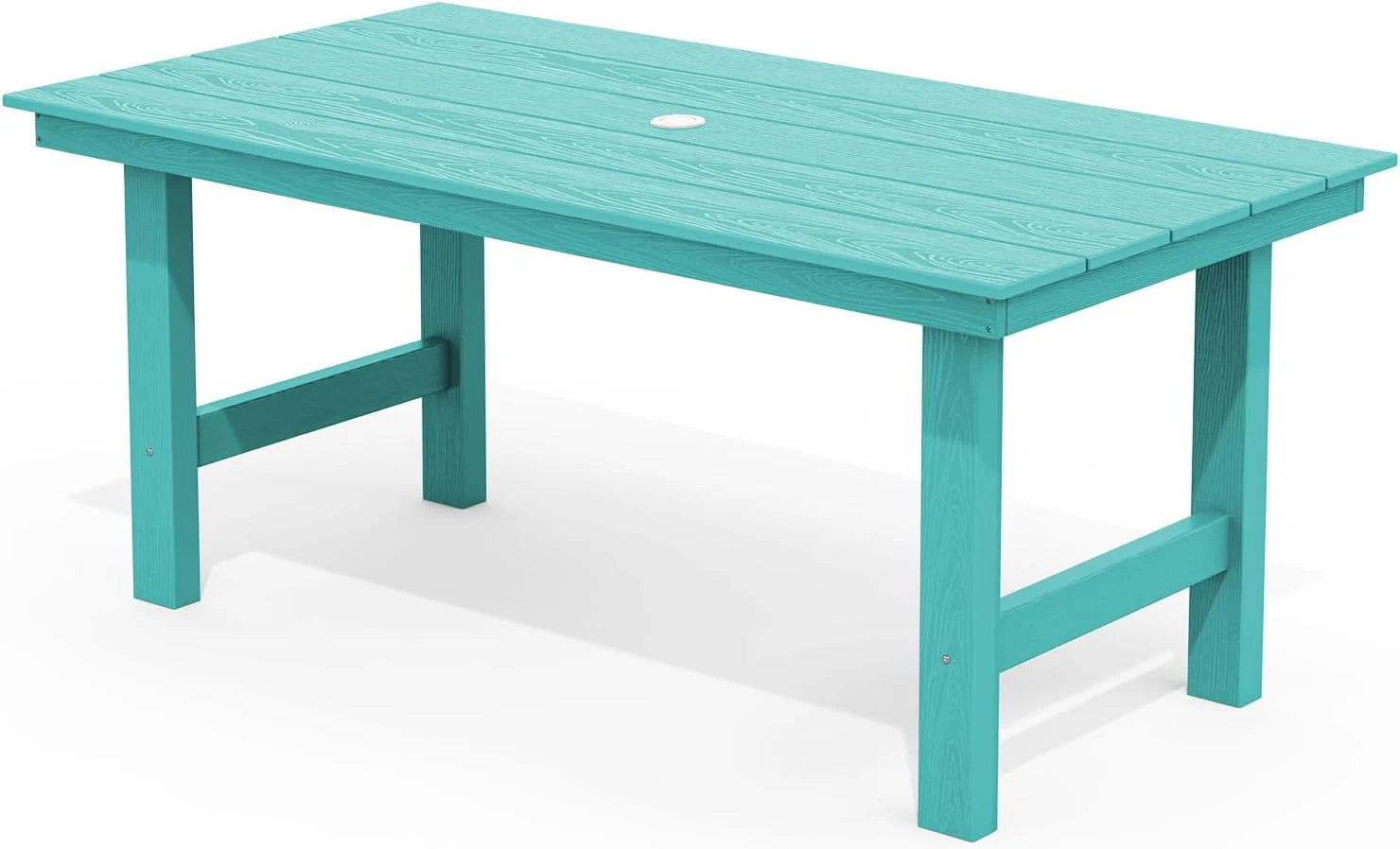 SERWALL Outdoor HDPE Dining Table Set 7 Piece Outdoor Dining Table Sets