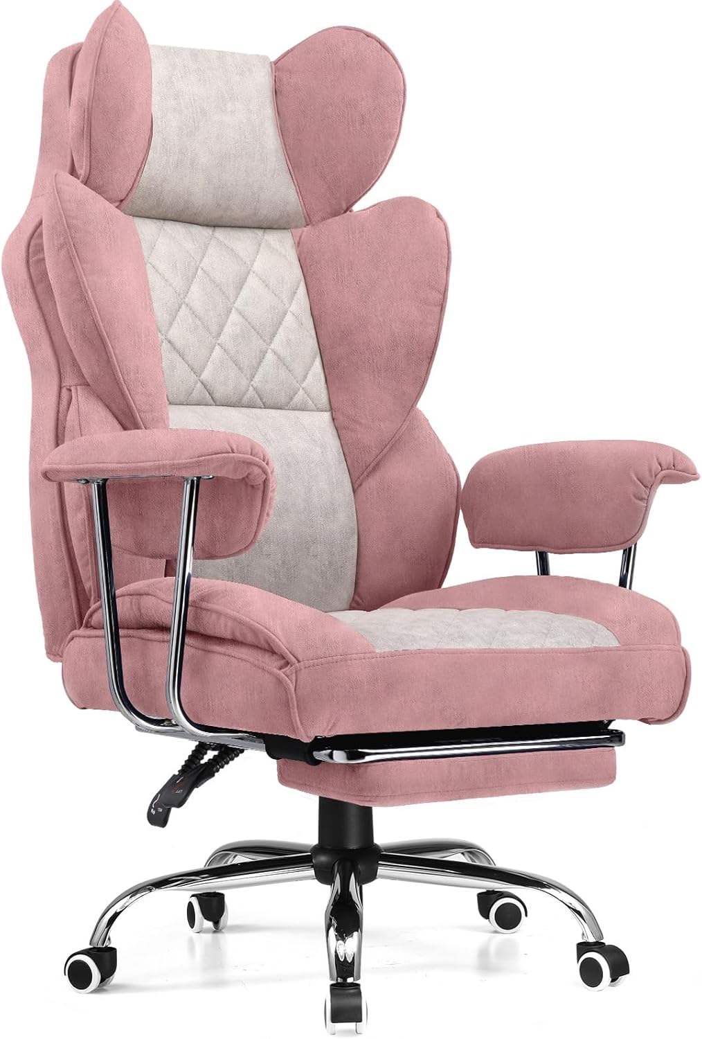 Large high back office chair high back leather gaming chair with footrest