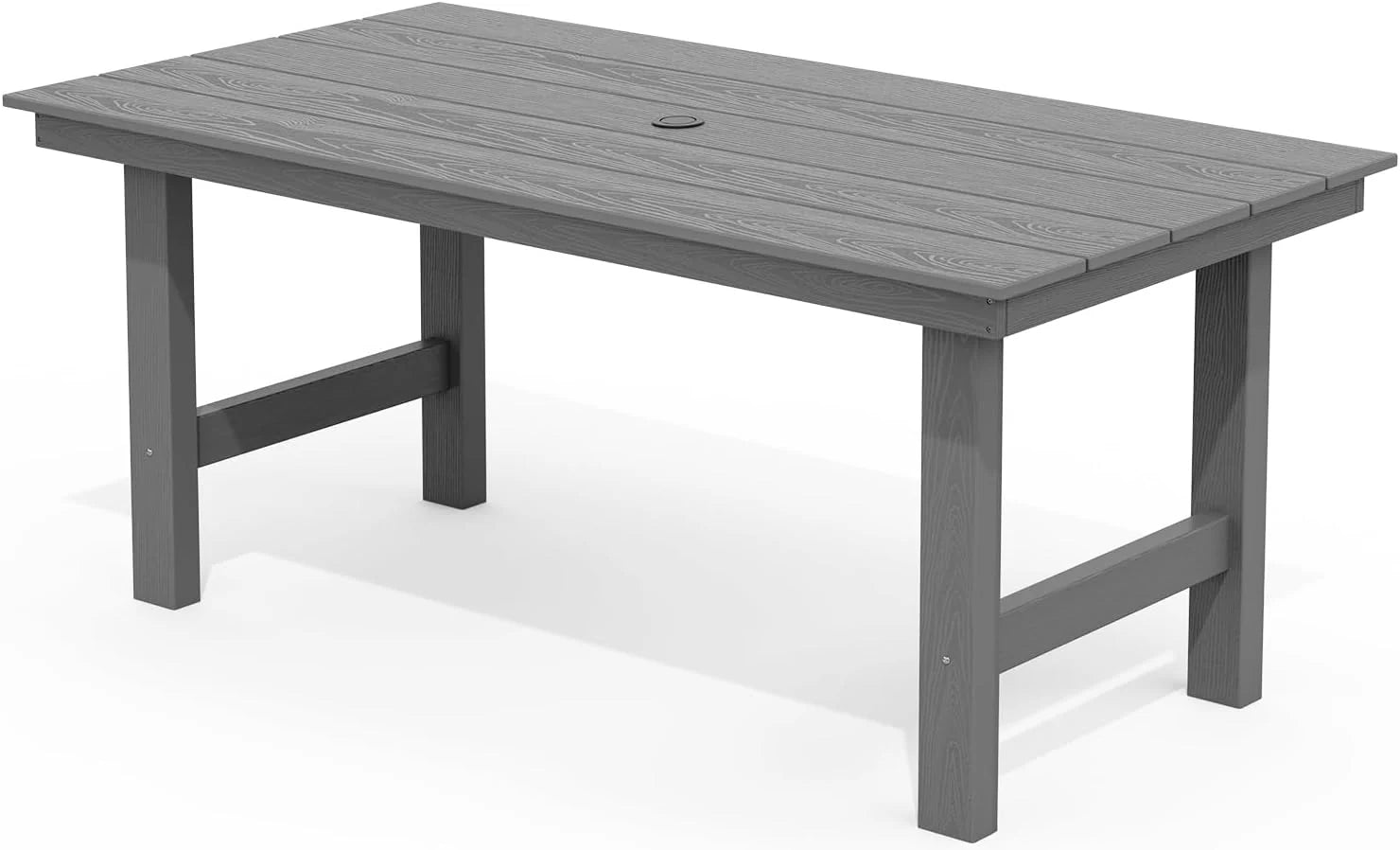SERWALL Outdoor HDPE Dining Table Set 7 Piece Outdoor Dining Table Sets